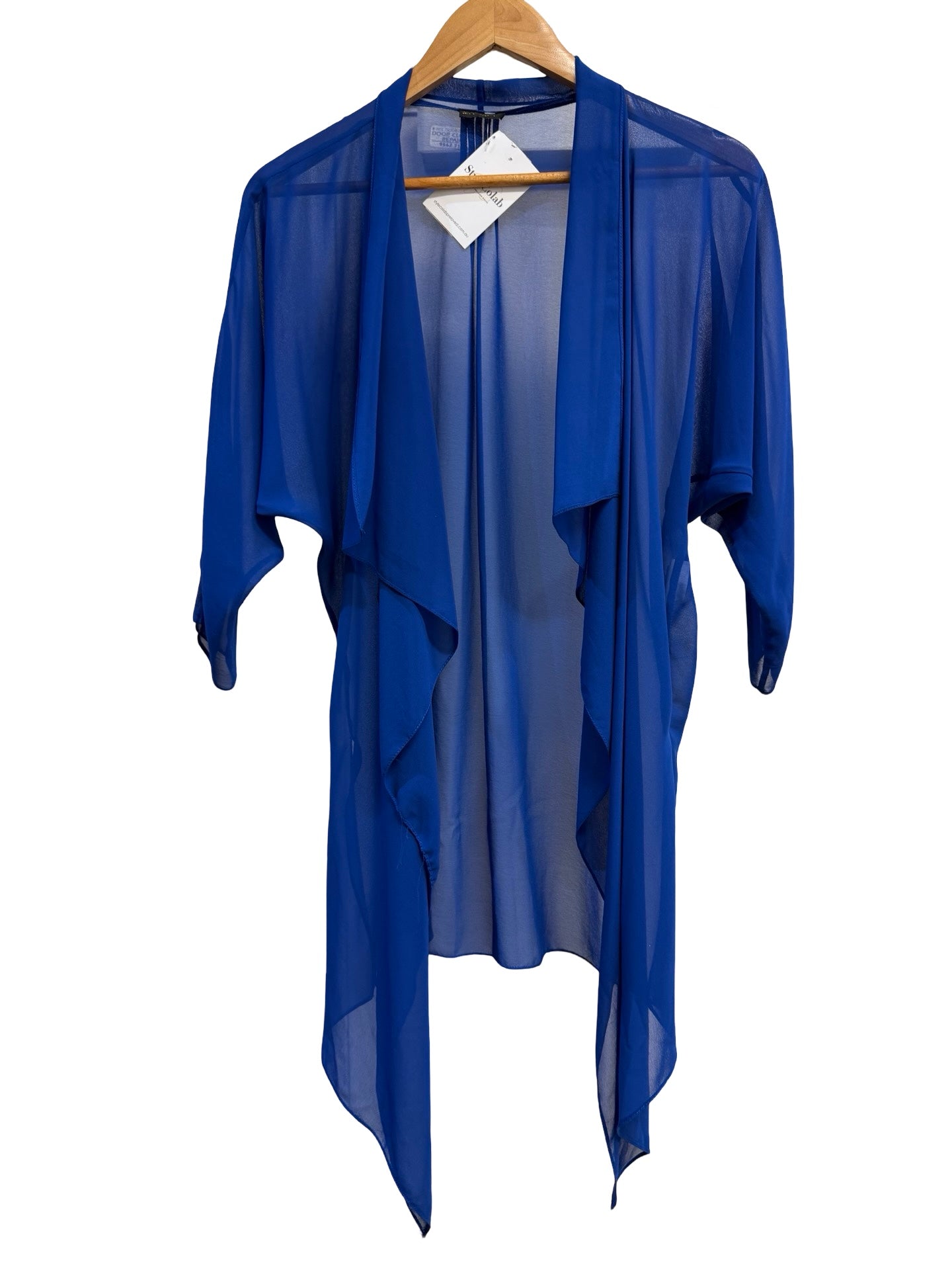 Carla Zampatti Blue Wrap Top