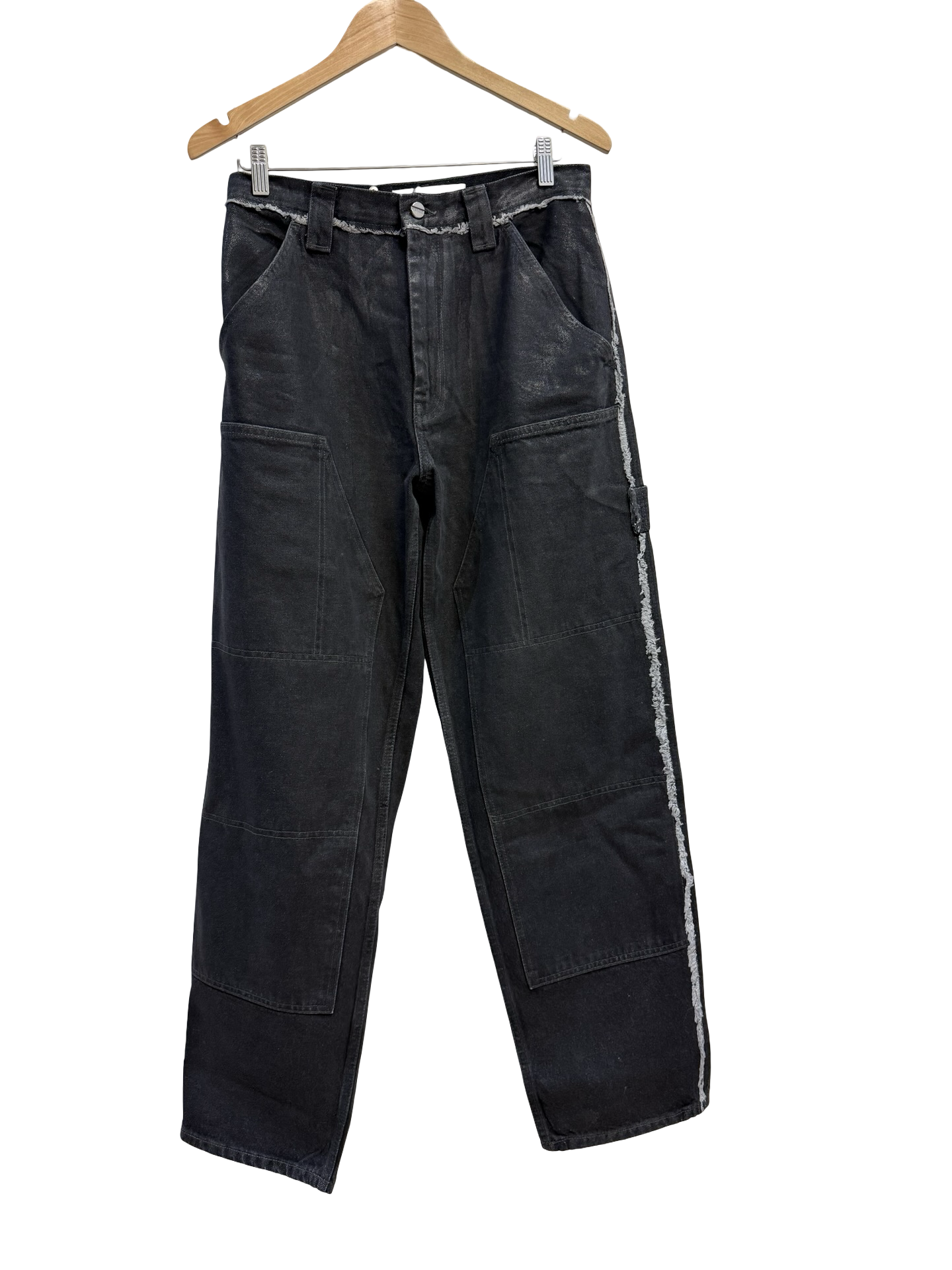 Dion Lee Waxed Black Jeans 10