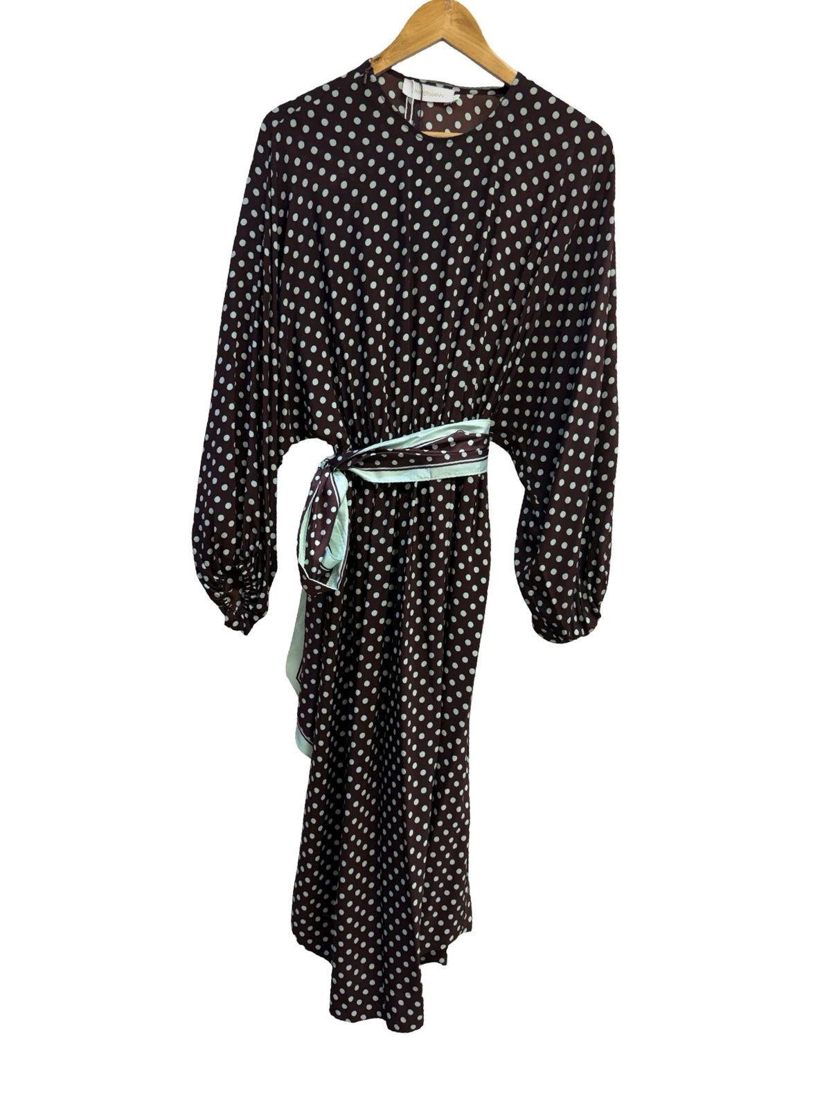 Zimmermann Brown & Blue Silk Dress 1