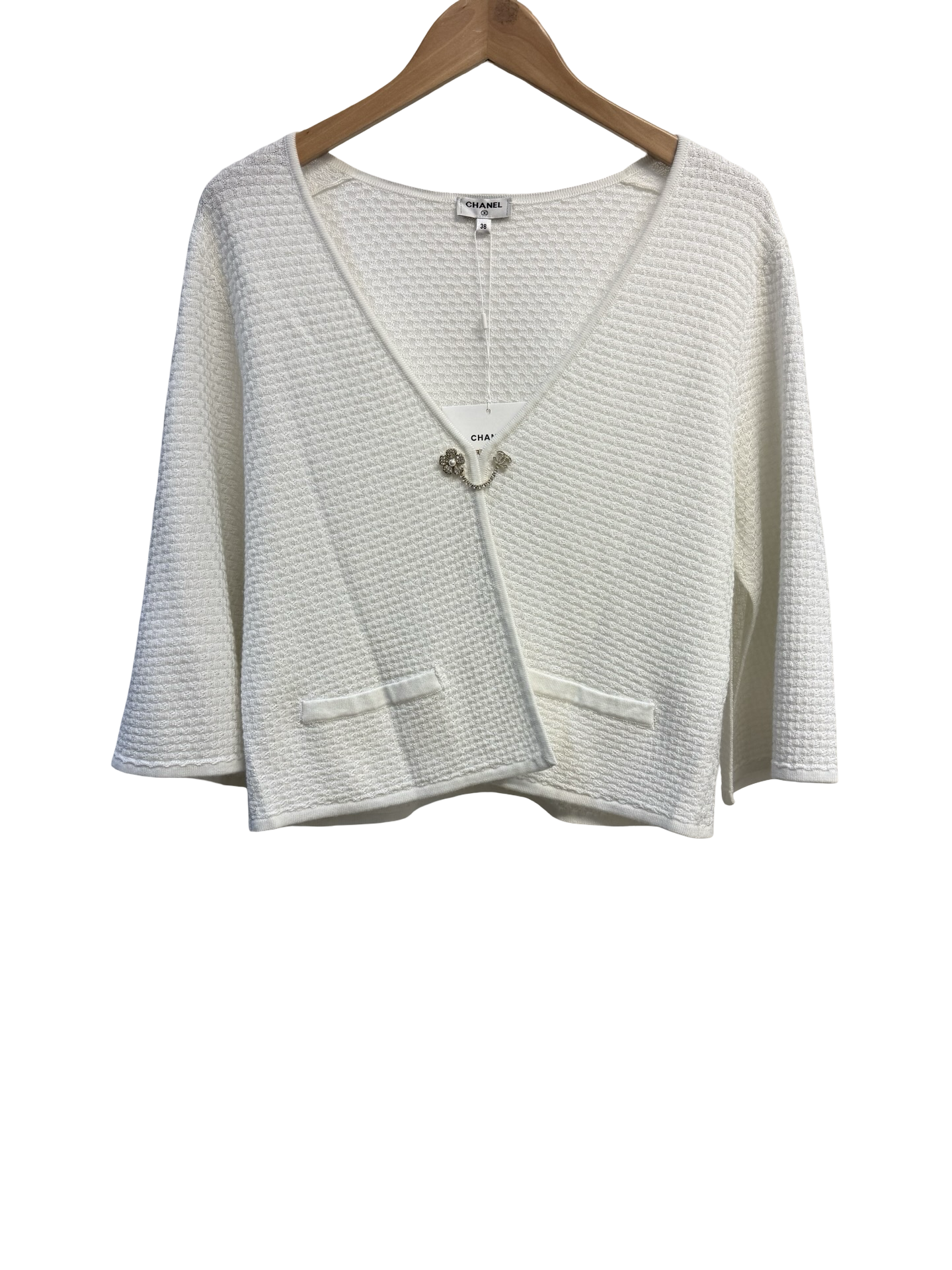 Chanel White Cardigan 36 NWT