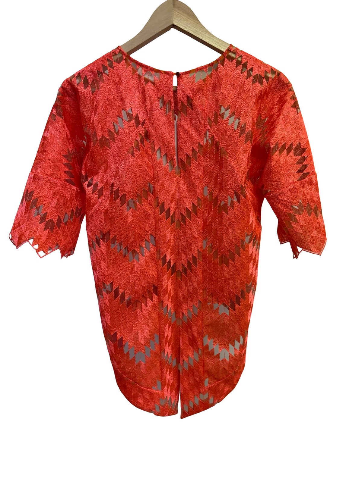 Sass & Bide Orange Embroidered Top 8