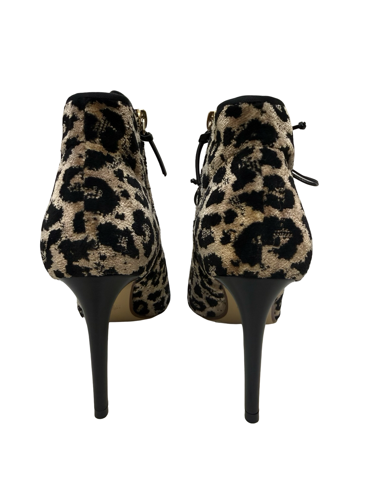 Francesco Russo Leopard Velvet Boots 36 WB