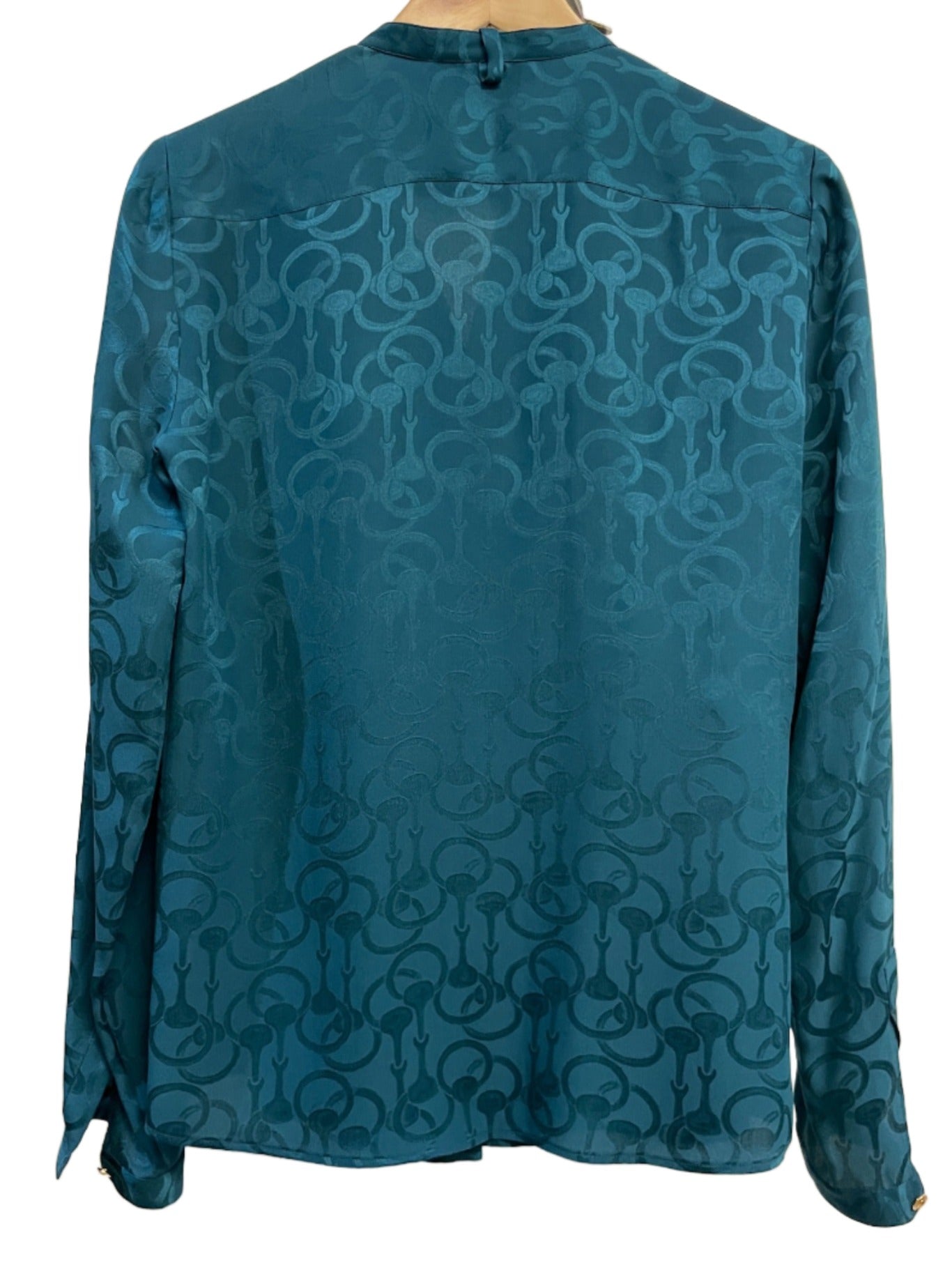 Gucci Teal Blouse