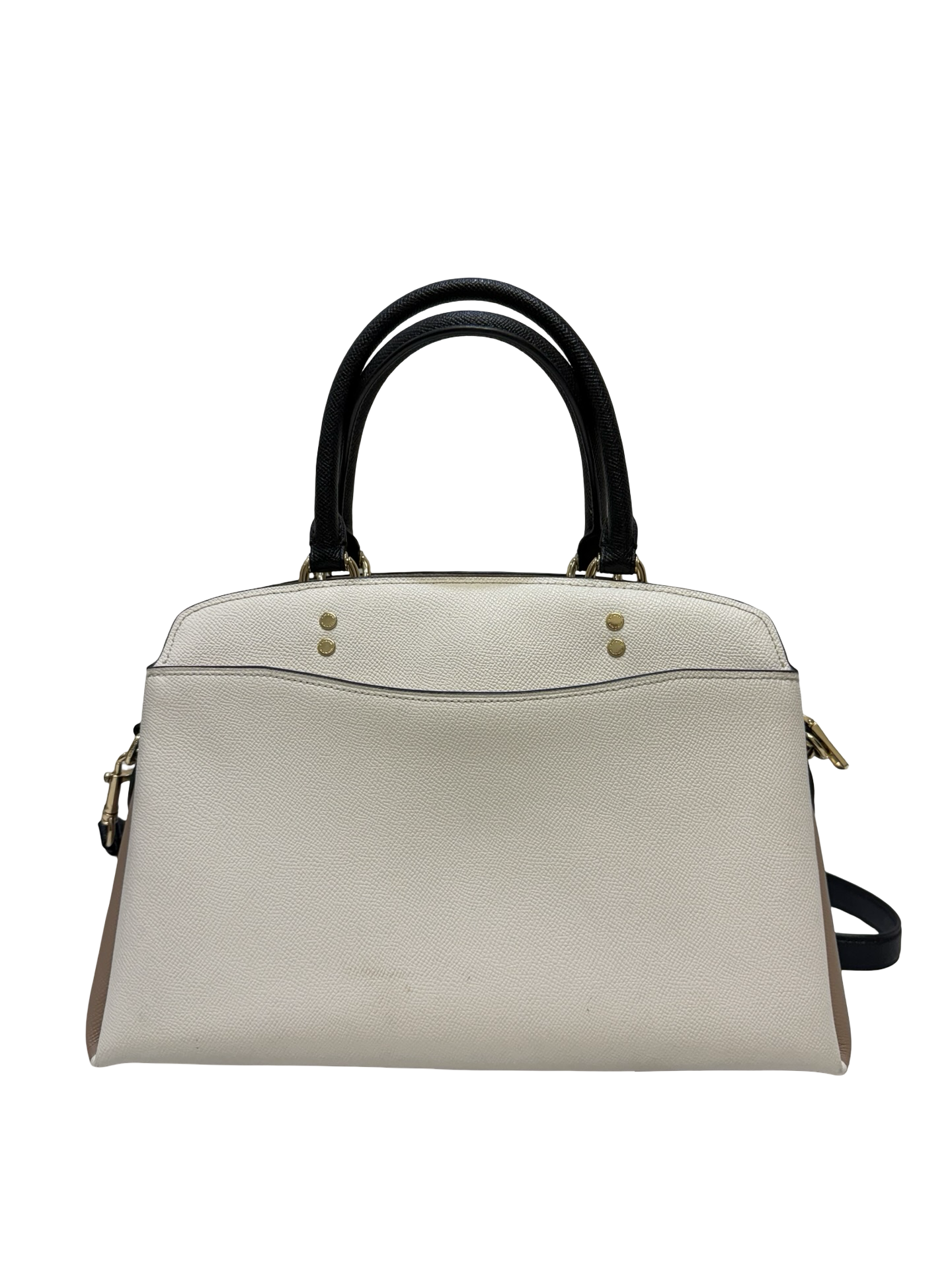 Coach Cream/Blk Shoulder Bag w/strap