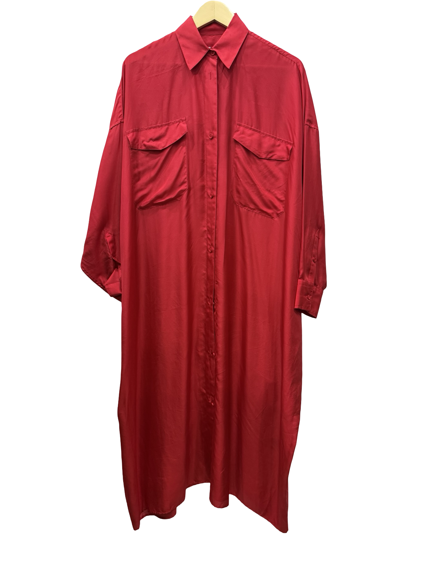 Jac & Jack Red Silk Dress 8
