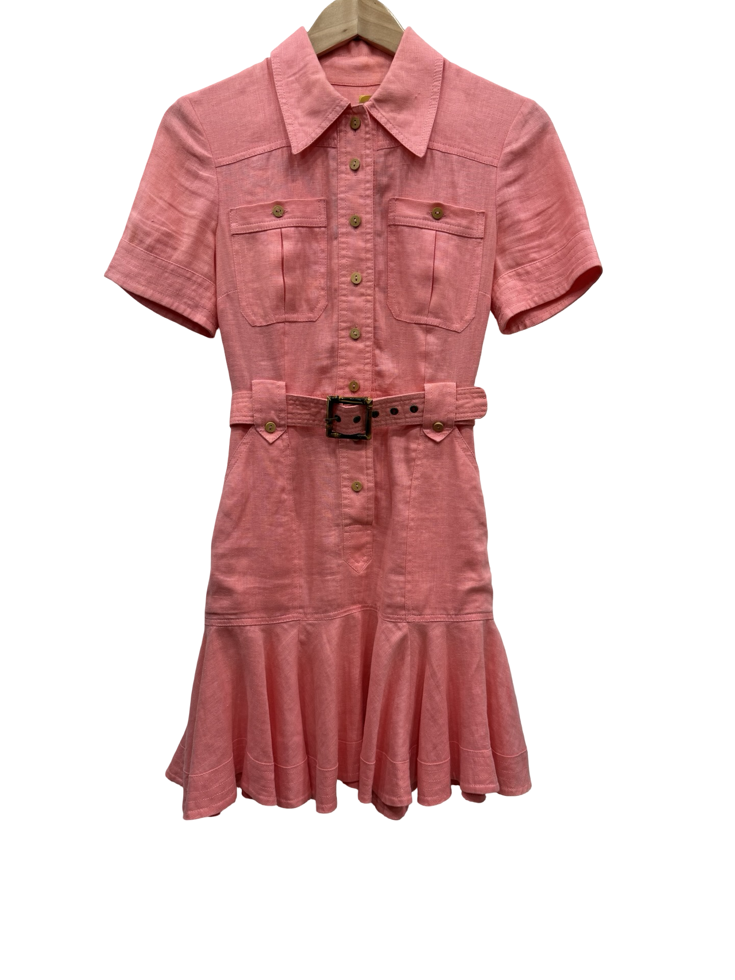 Zimmermann Dress w Belt Peach 0