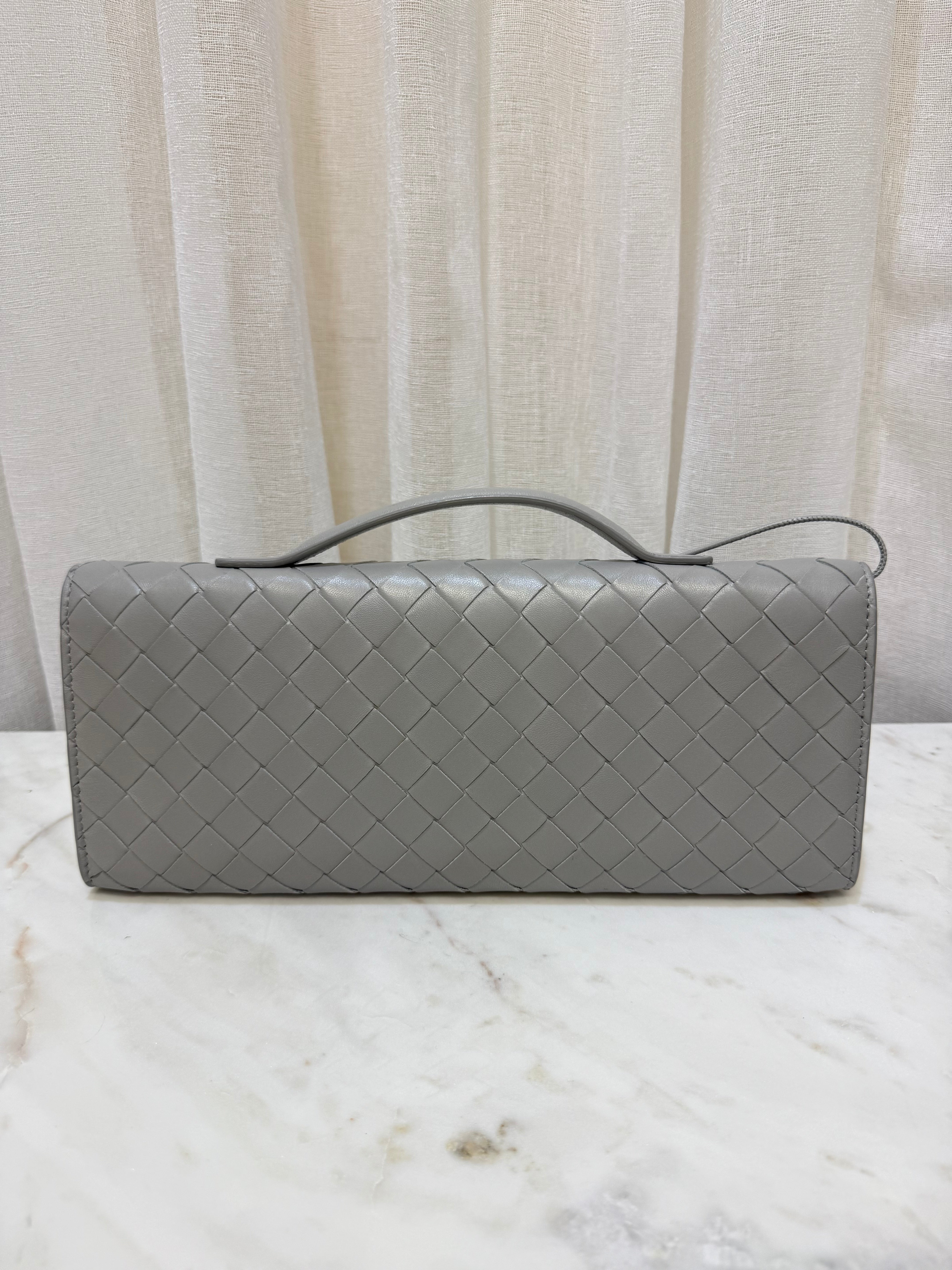 Bottega Veneta Grey Clutch