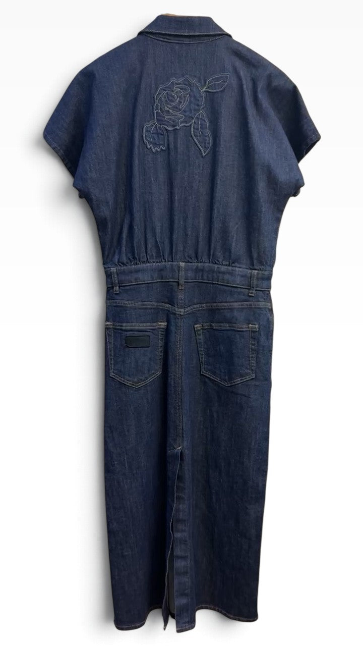 Ganni Blue Denim Dress 38, 38"