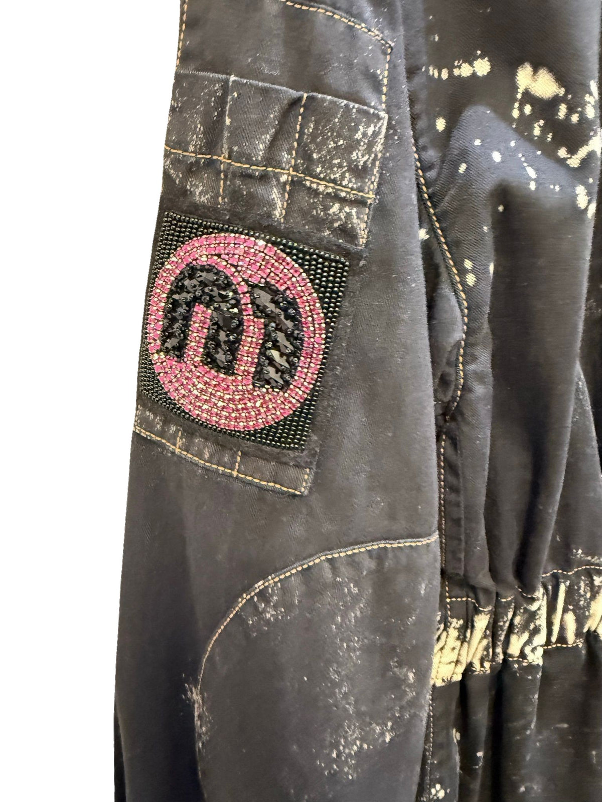 Miu Miu Black Bleached Field Jacket O/S