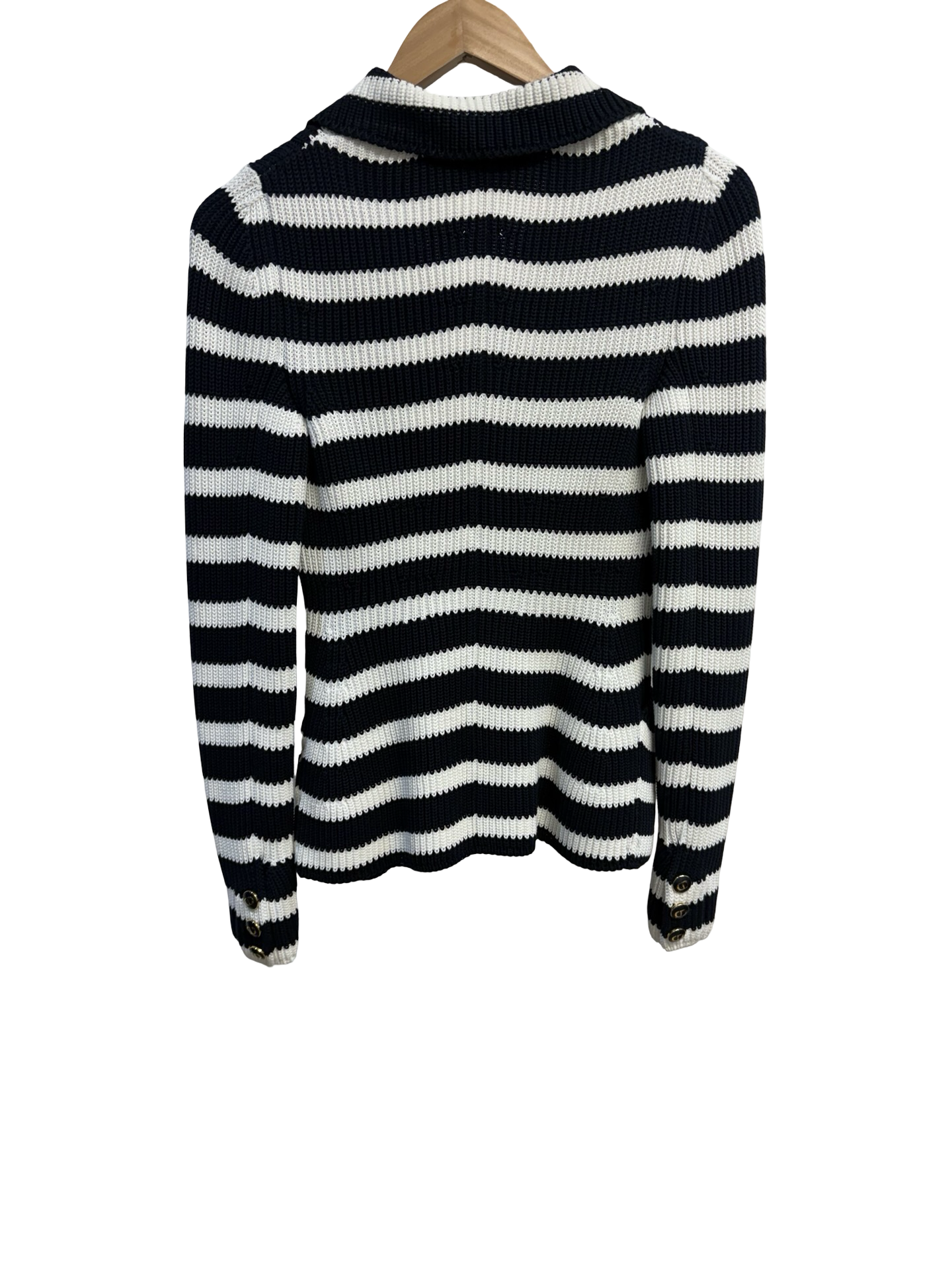 Dior Stripe Knit Blazer 34