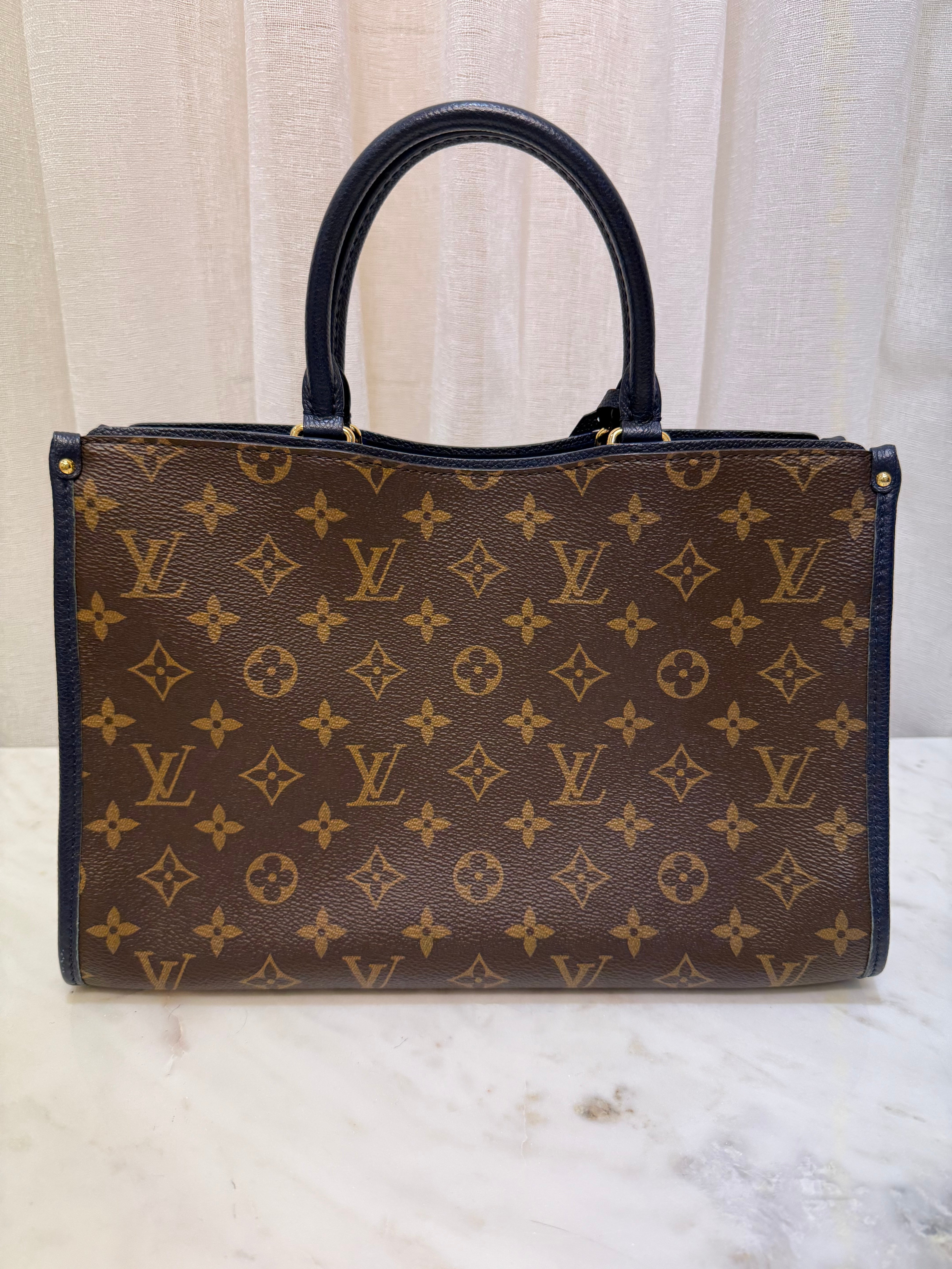 Louis Vuitton Navy/Brown Bag