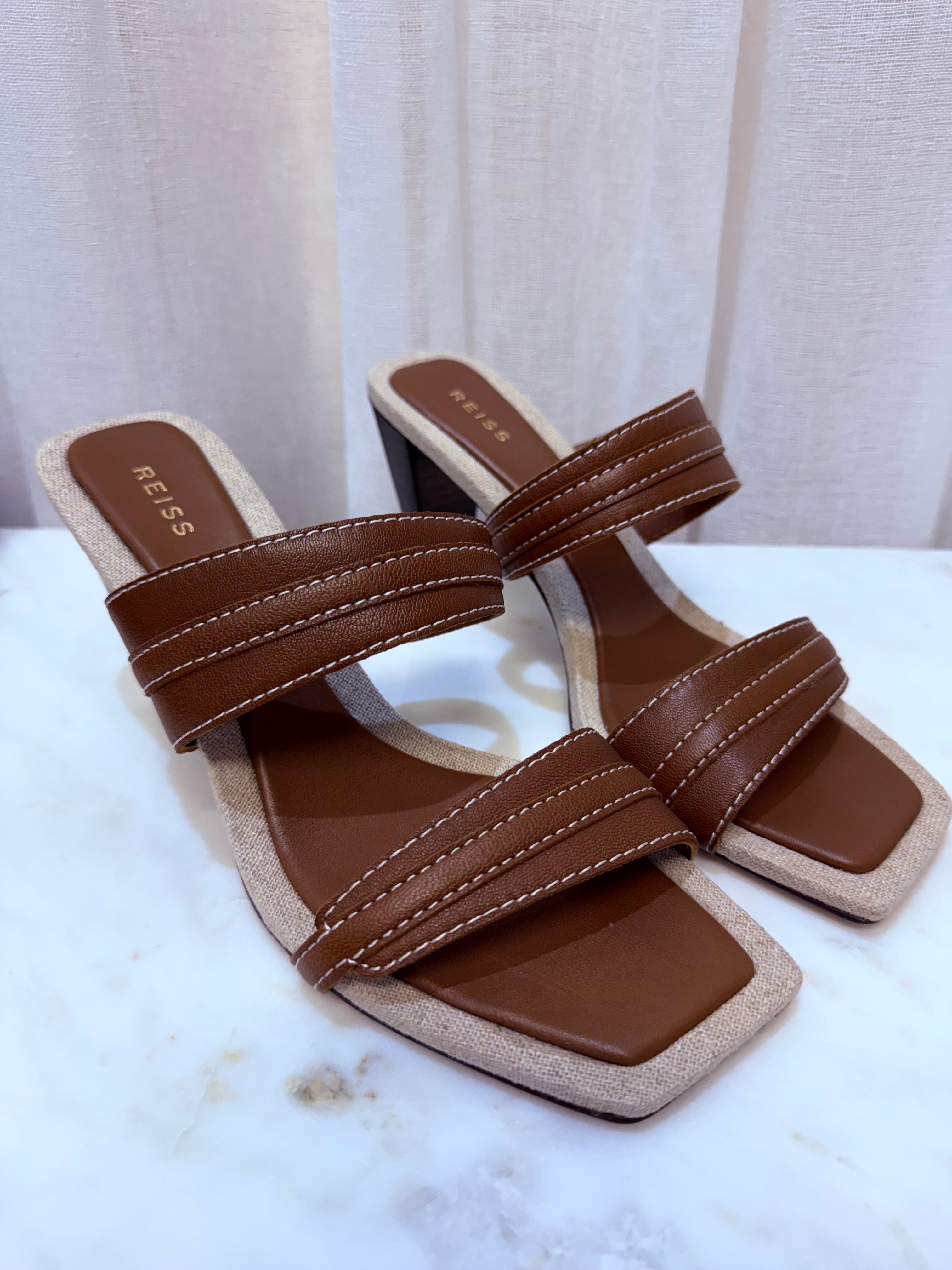 Reiss Brown Heels 40