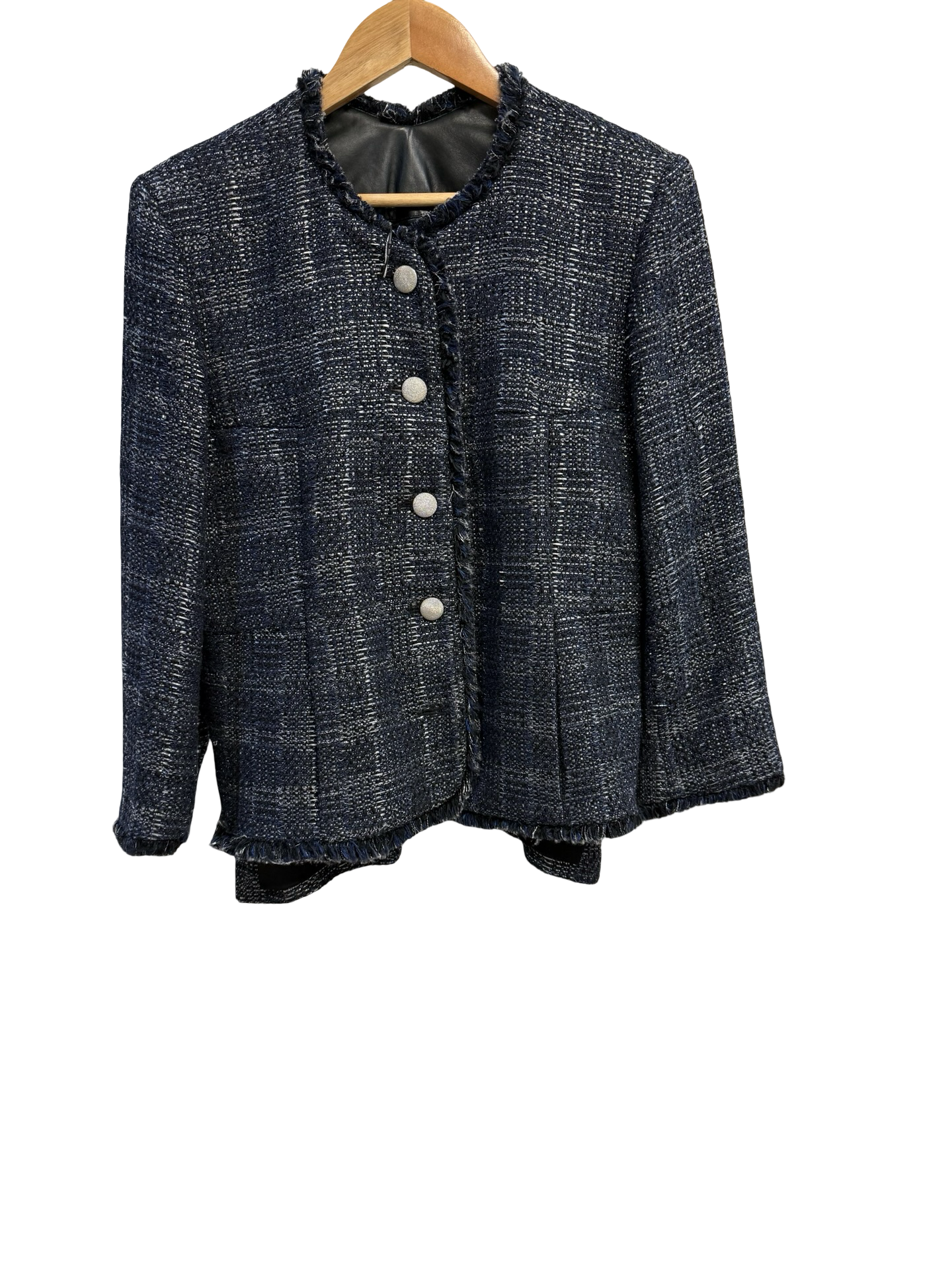 Theyskens Theory Navy Silver Jacket 10