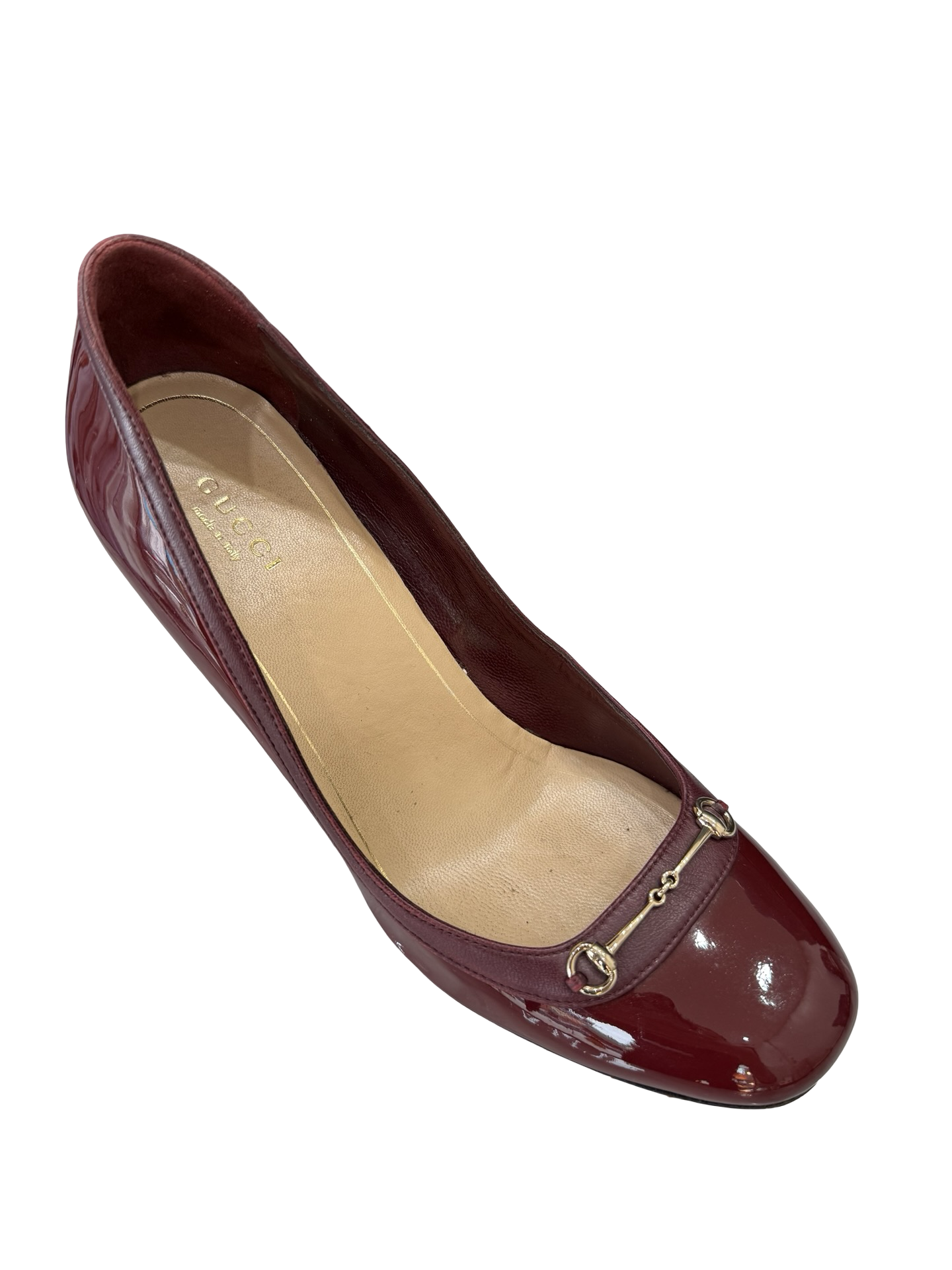 GUCCI Burgundy Heel 37