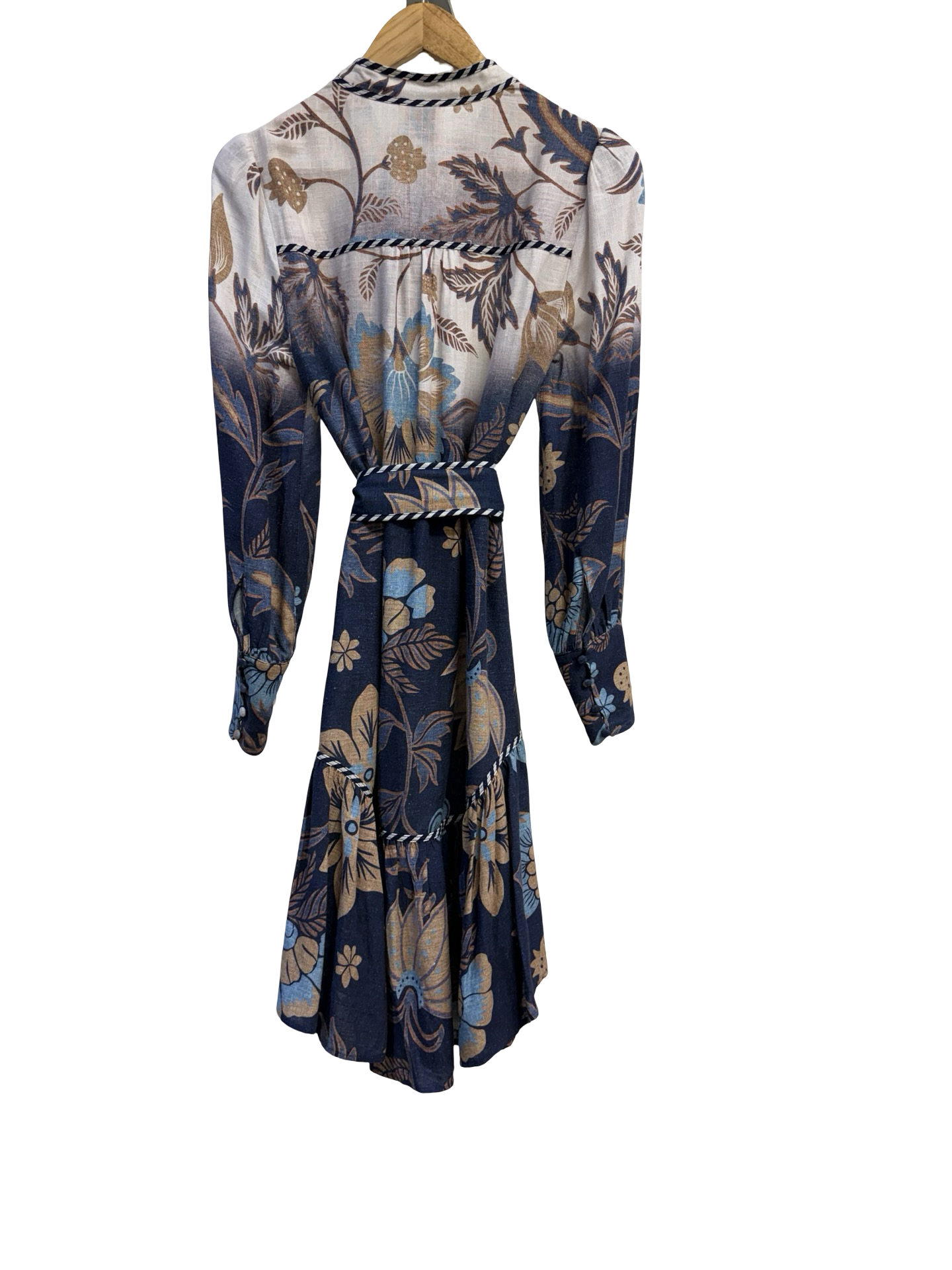 OnceWas Bllue Linen Dress 0