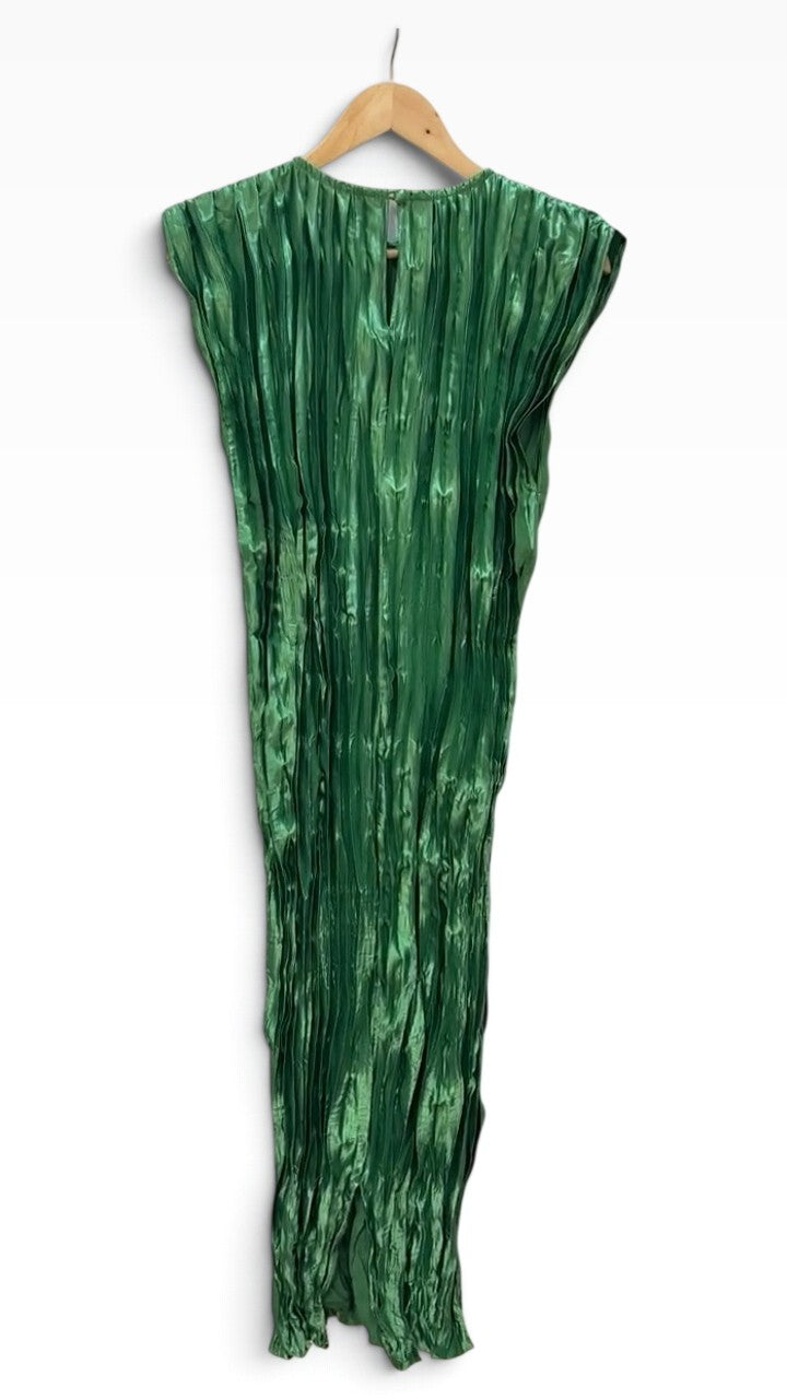 L'Idée Woman Green Pleated Maxi Dress 10 – preloved at STYLE/colab (photo 2 of 2)