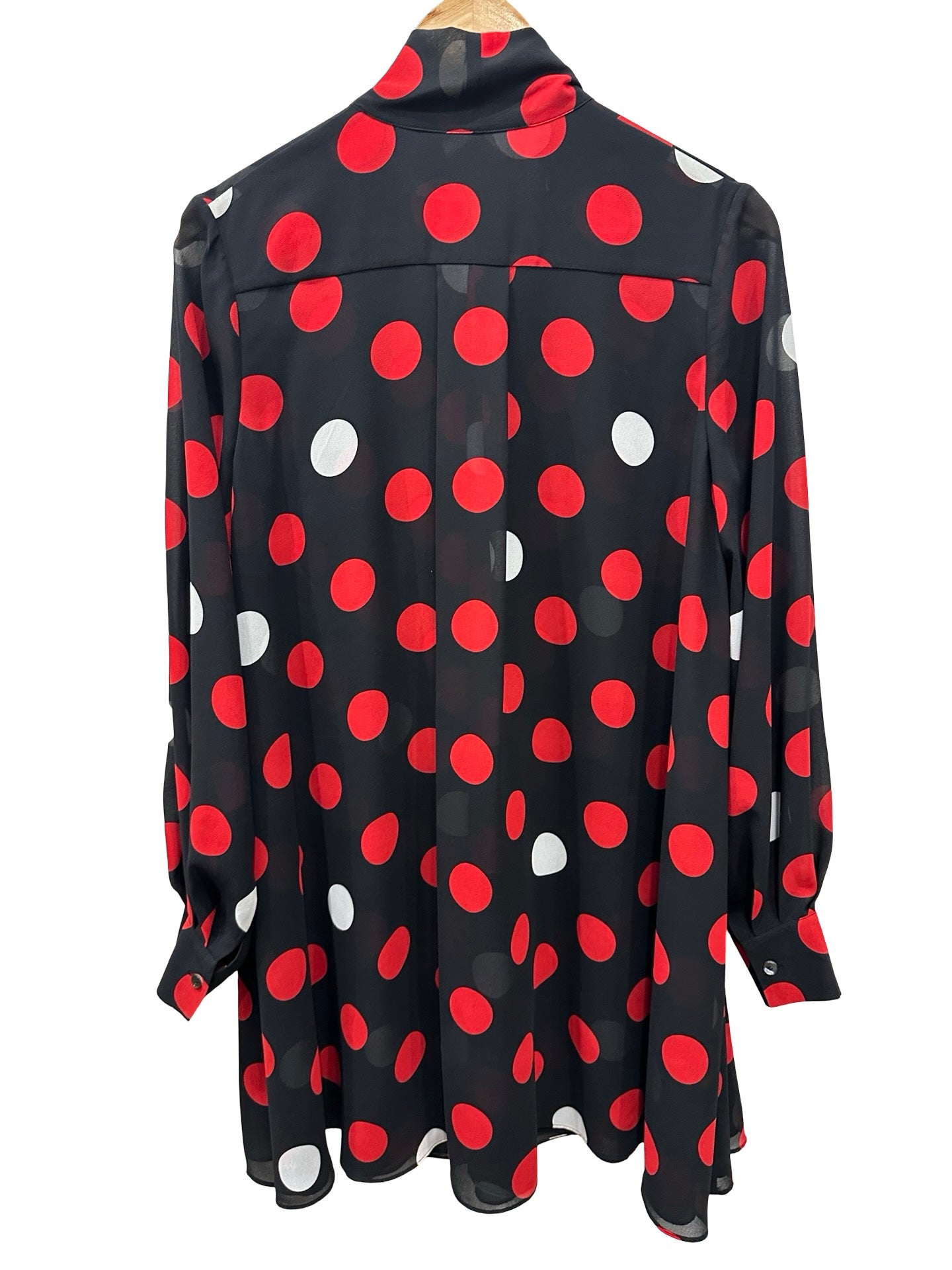 McQueen Polka Dot Shirt Dress XS