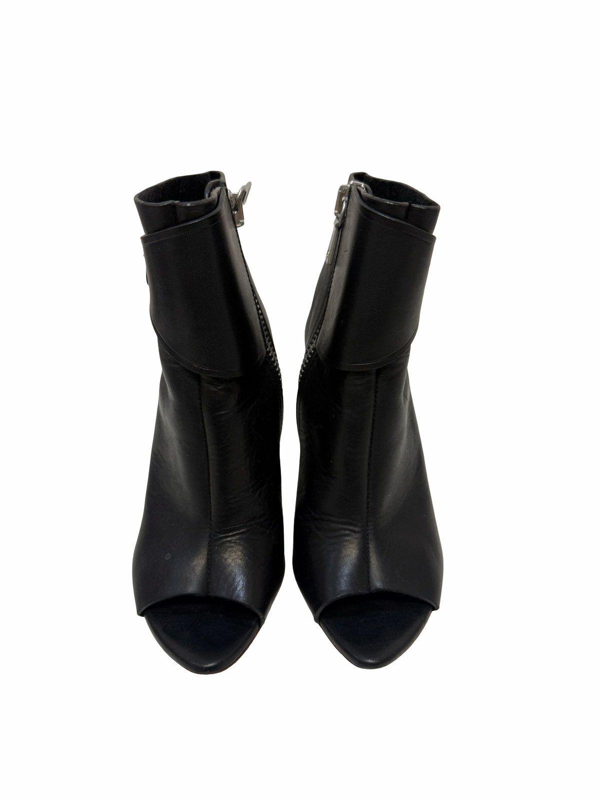 Proenza Schouler Black Peep Toe Boots 37 WB