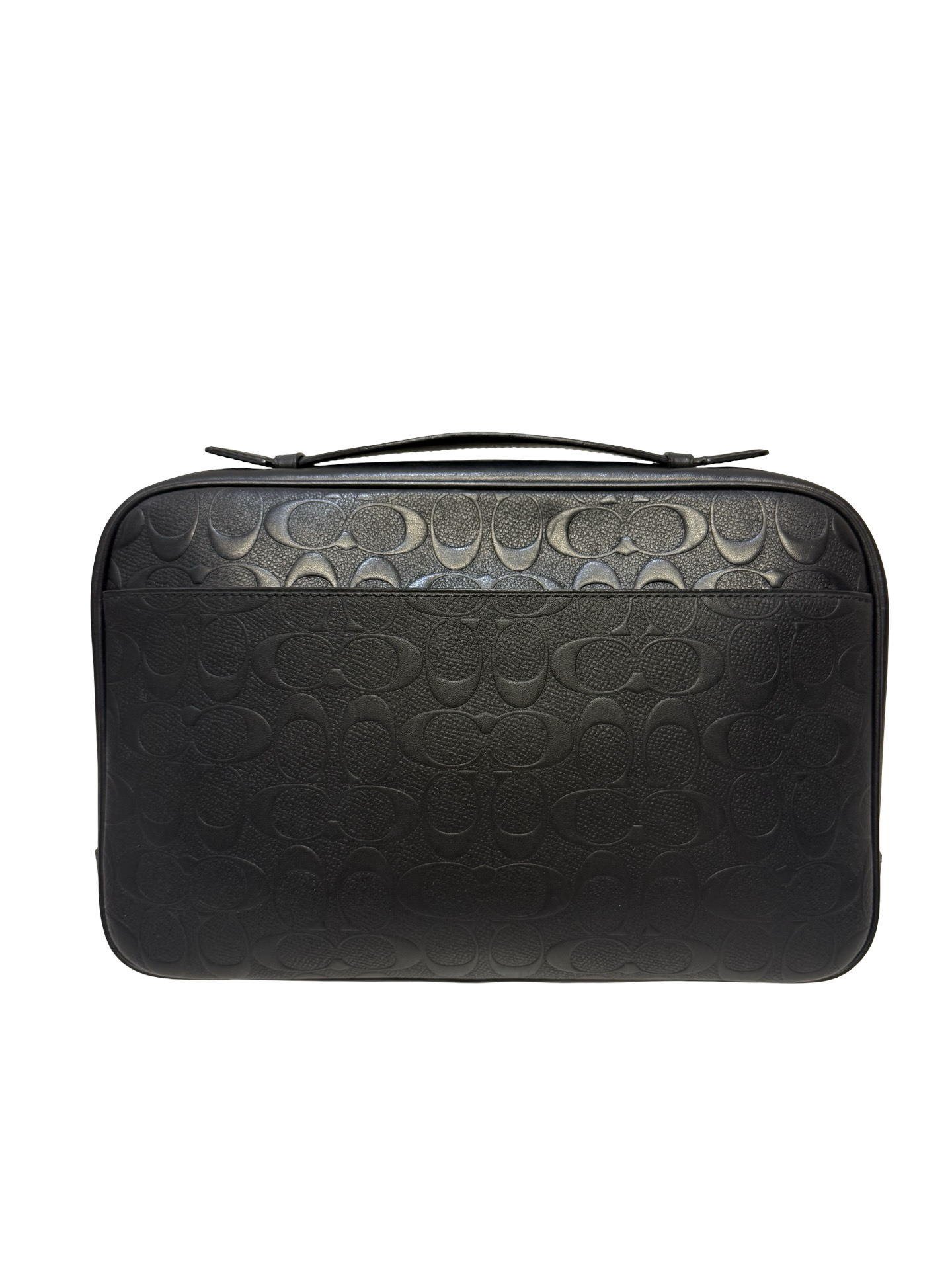 Black Coach Leather Pouch in