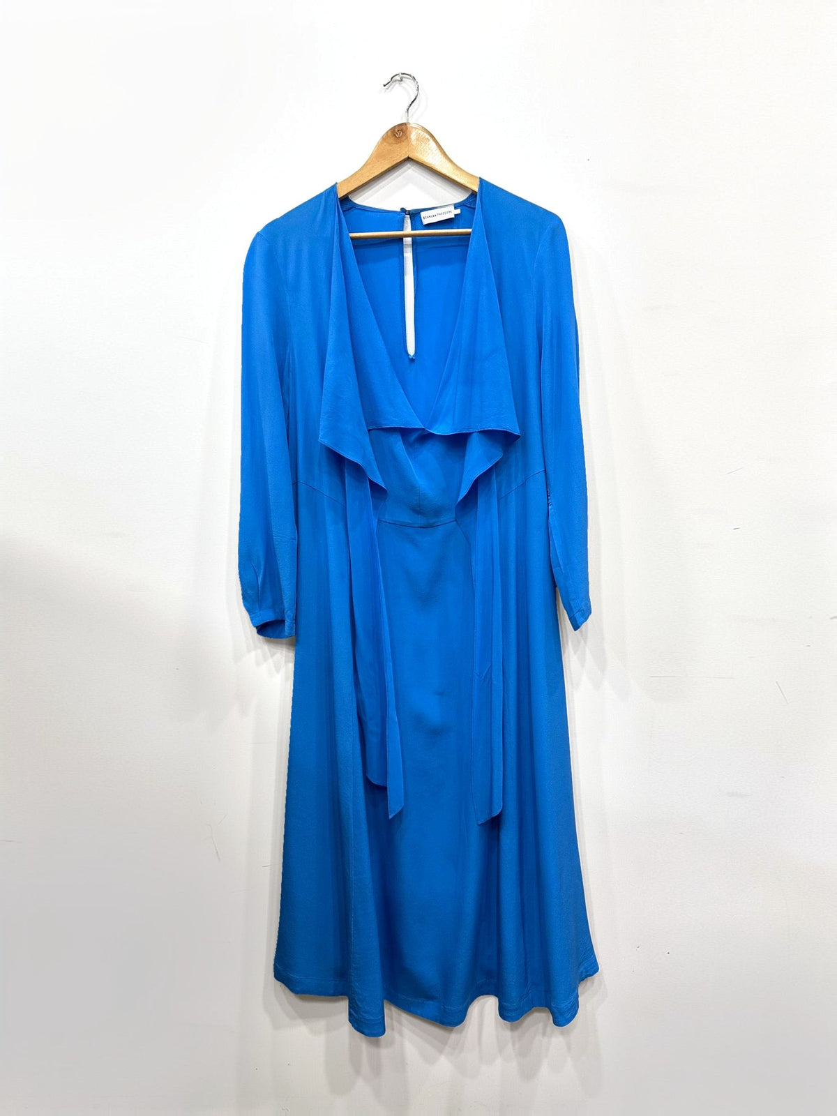 Scanlan Theodore Blue Silk Dress 10