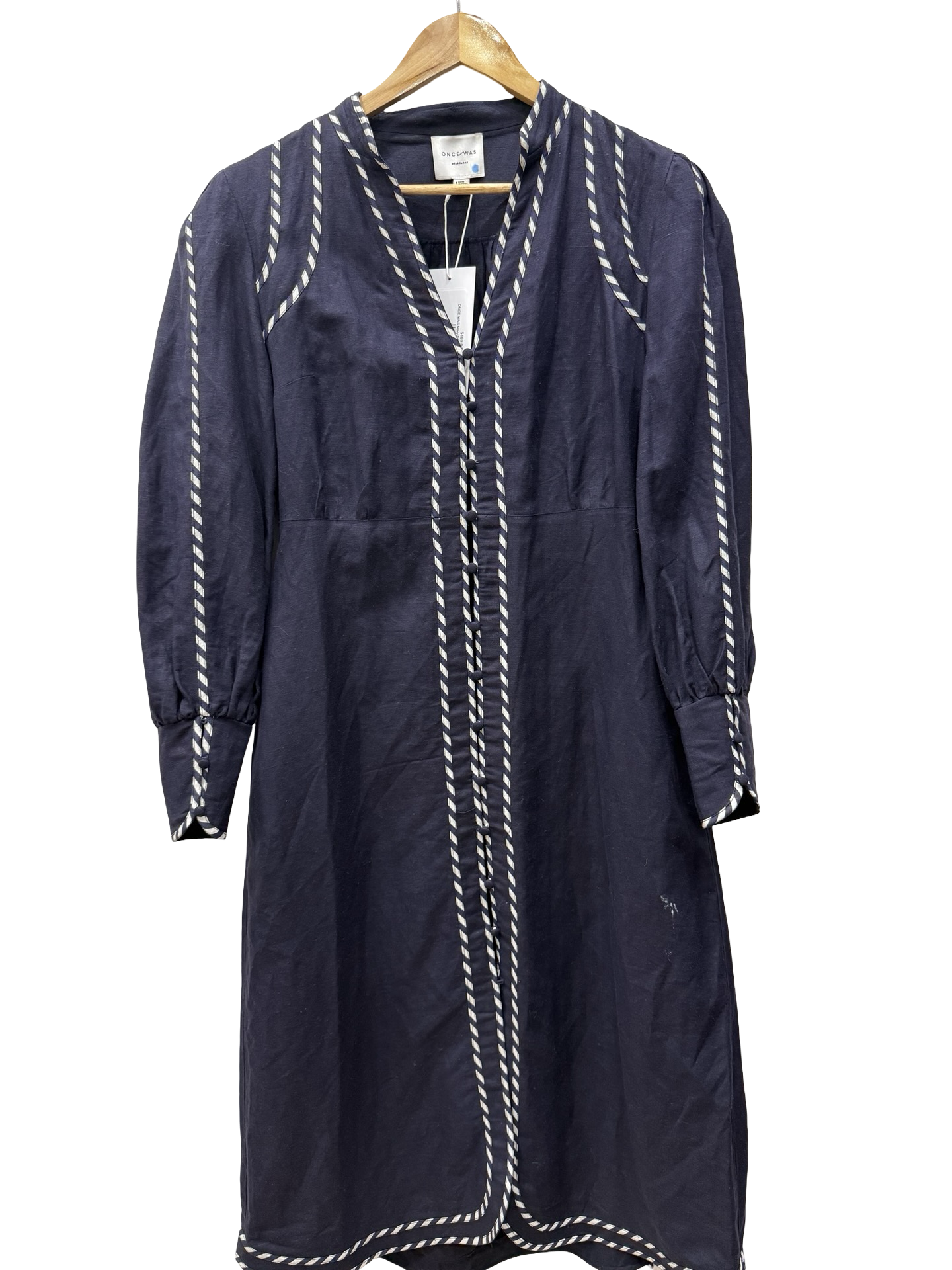 ONCE WAS Navy Dress 1