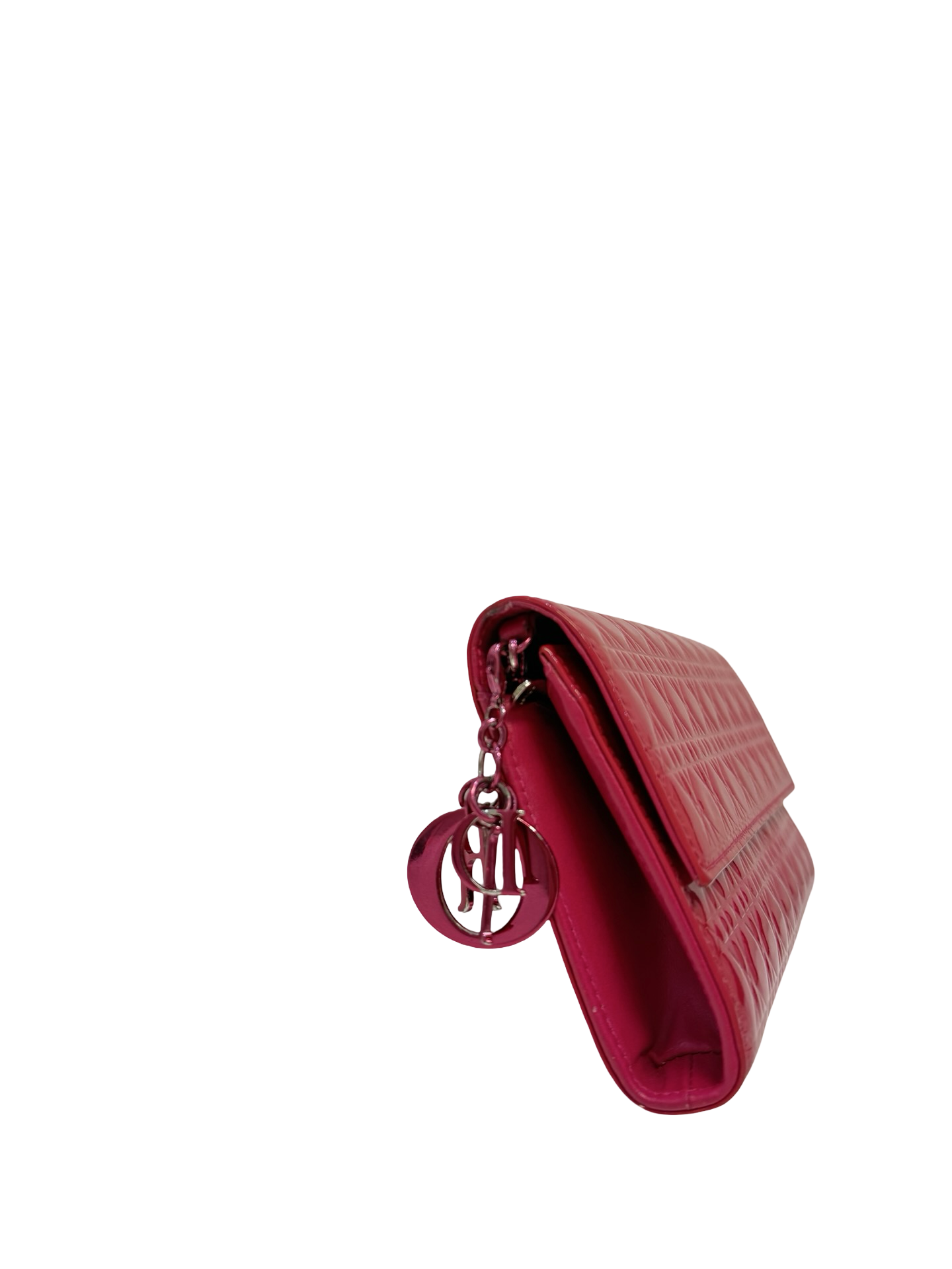 Dior Pink Wallet On Chain W/receipt