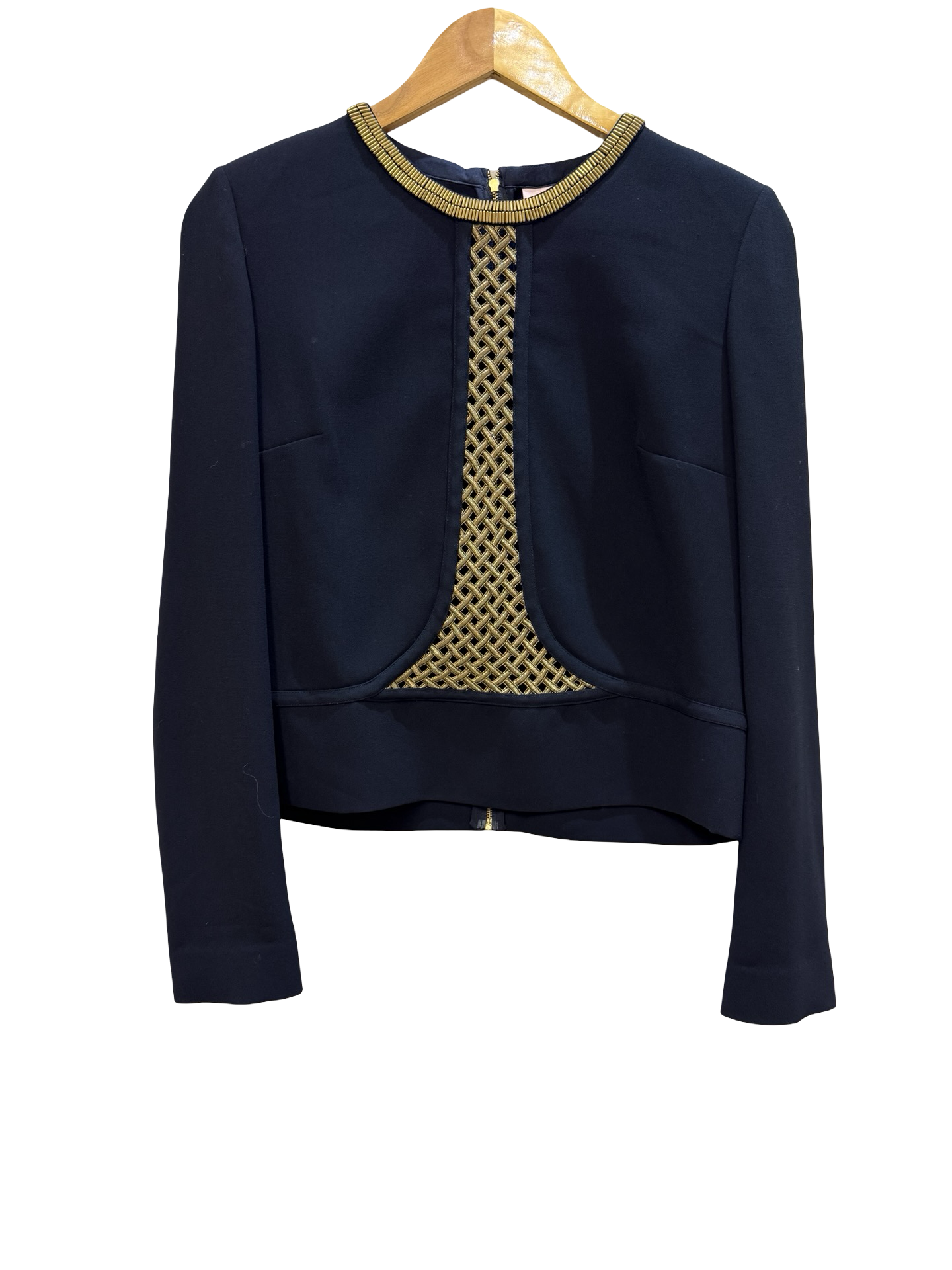 Sass & Bide Navy & Gold Blouse 10