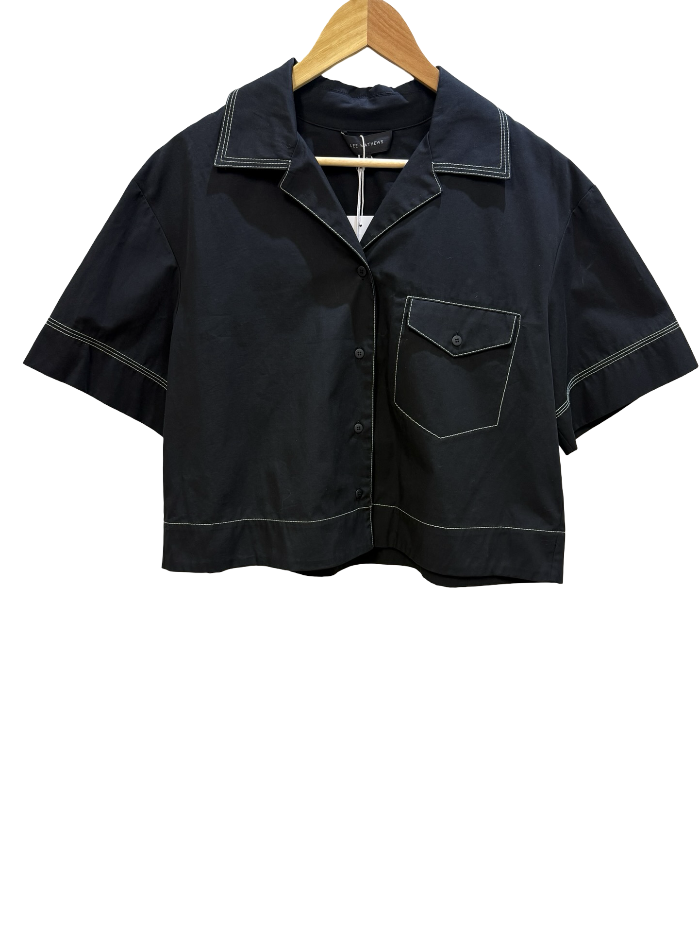 Lee Mathews Crop Black Shirt 2