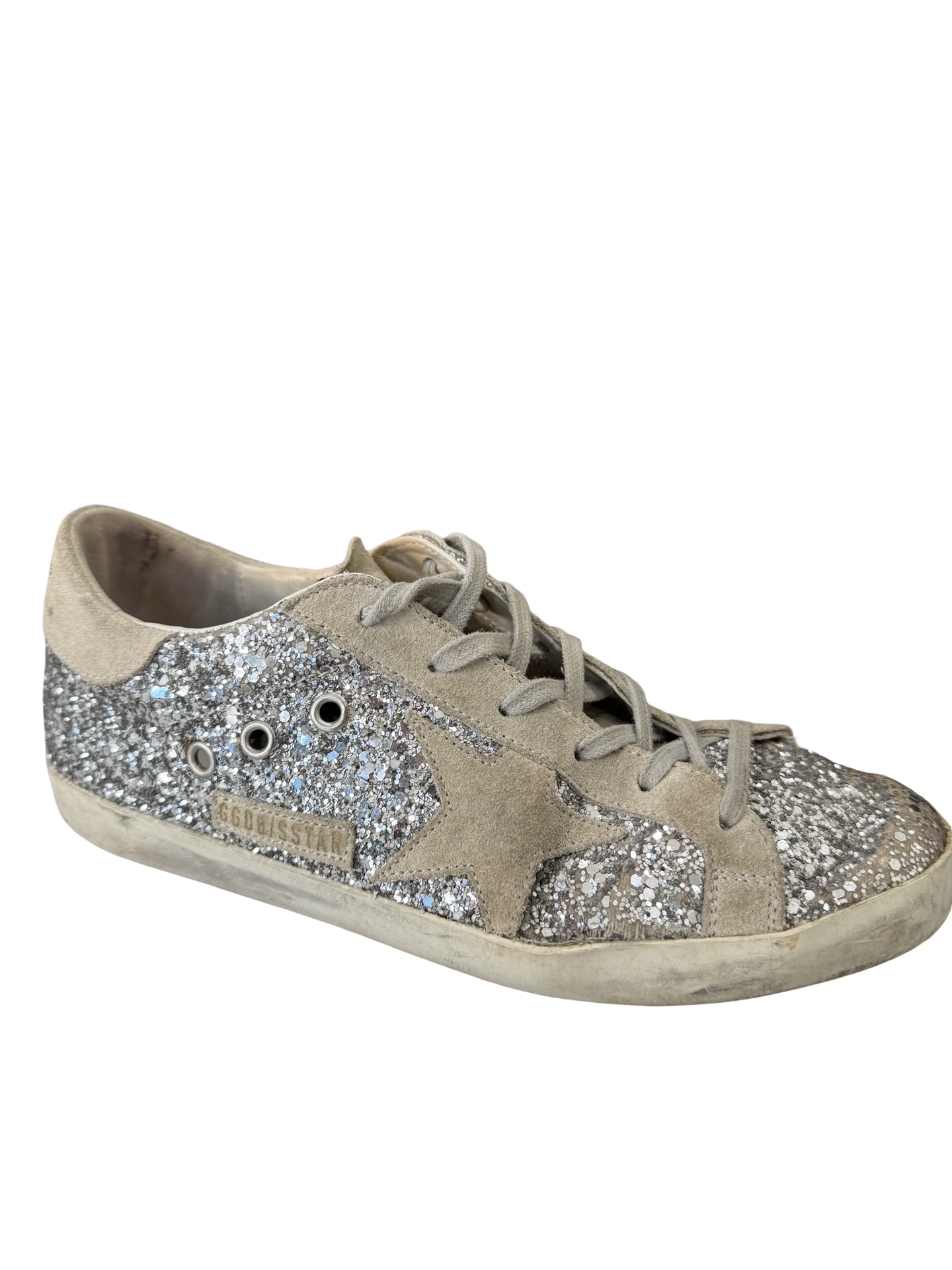 Golden Goose Silver Lace Sneaker 38