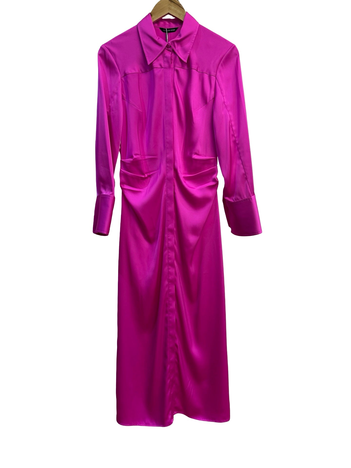 Country Road Pink Satin Dress 10