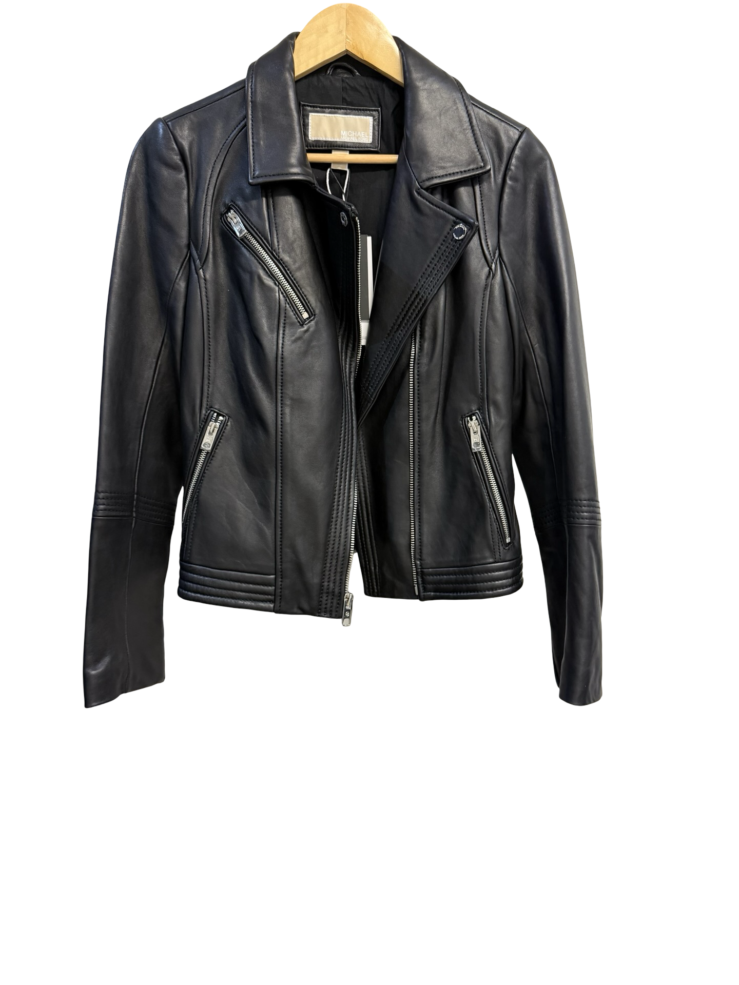 Michael Kors Black Leather Jacket S