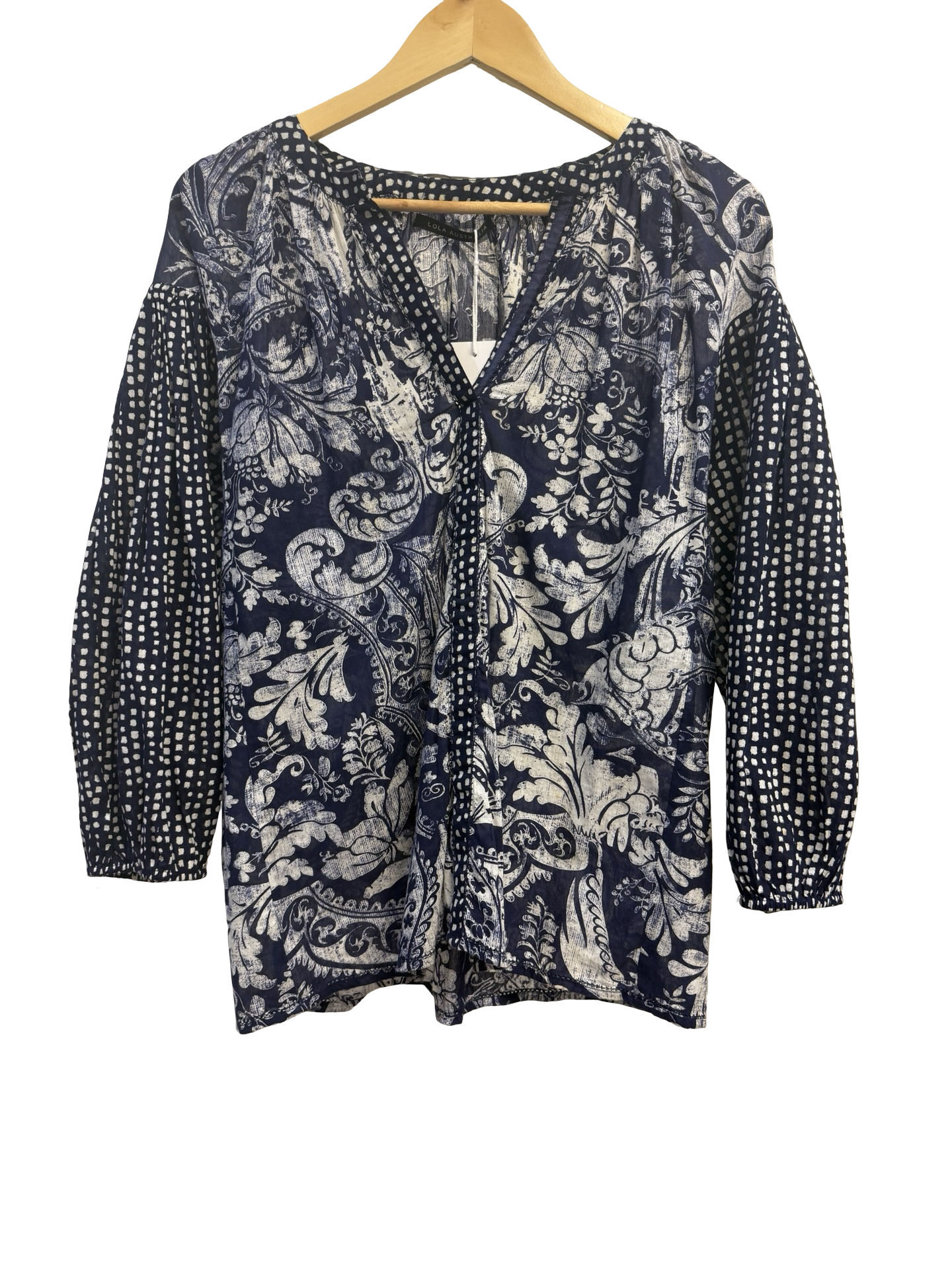 Lola Blue/Wte Blouse 8