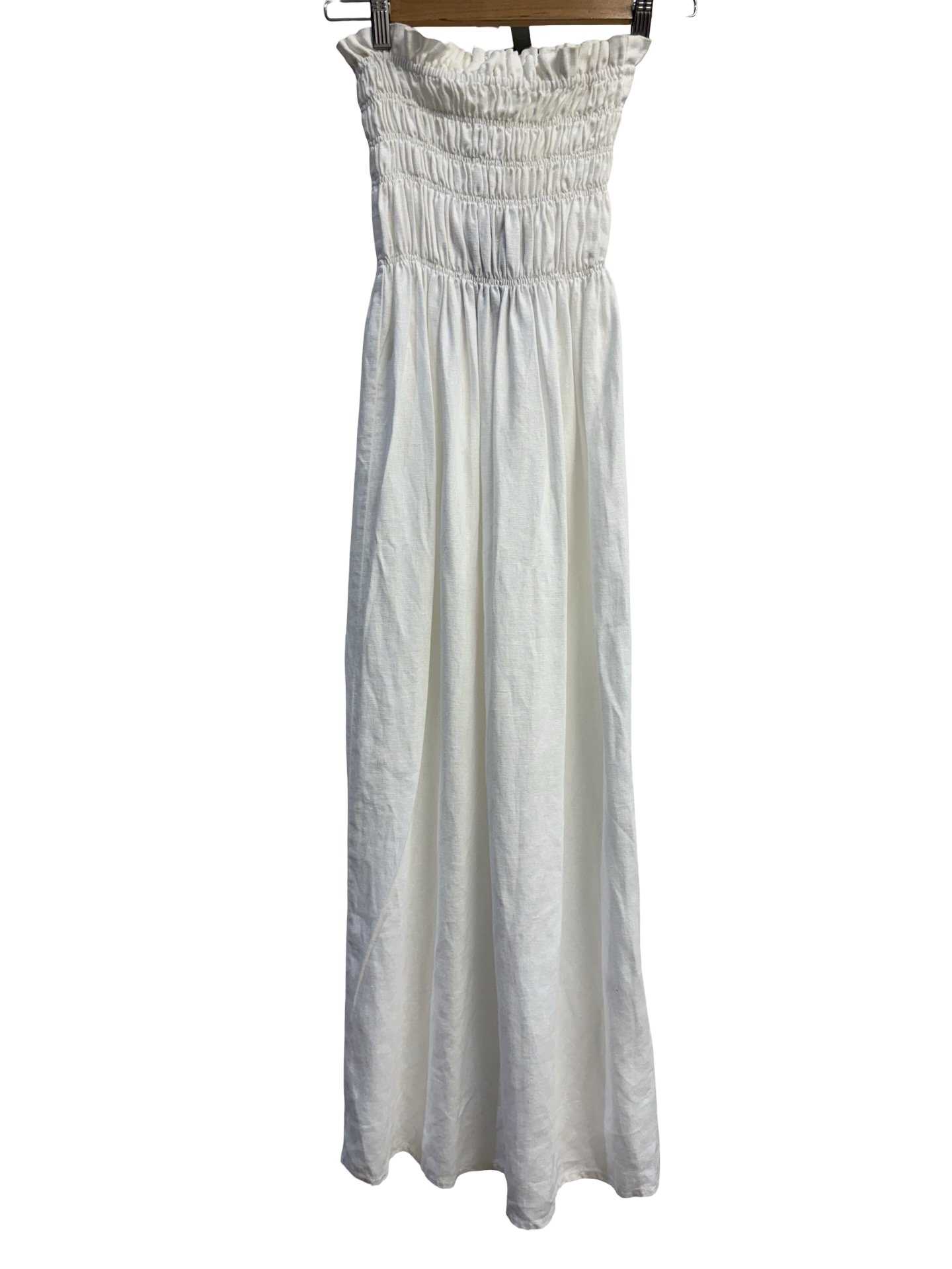 Sir the Label White Strapless Dress 8