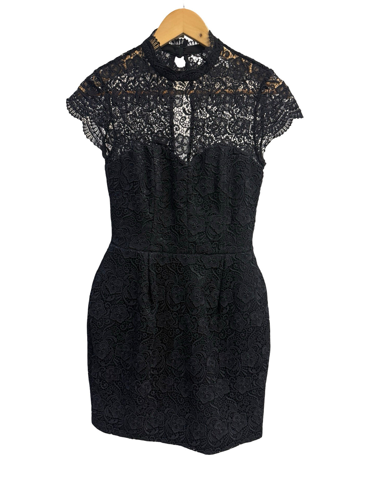 Nicholas Black Lace Mini Dress 8