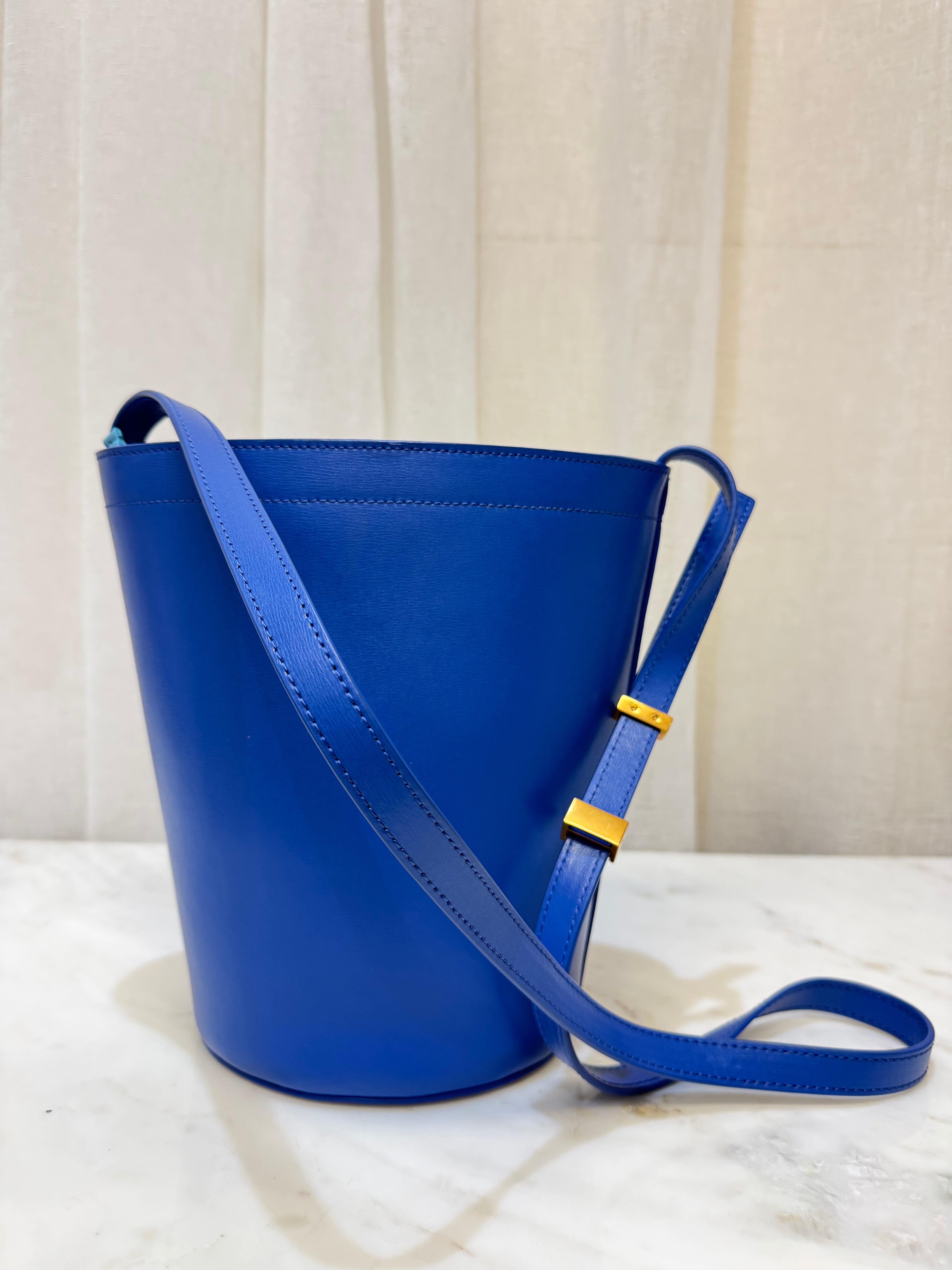 Emporio Armani 1981 Blue Bucket Crossbody bag