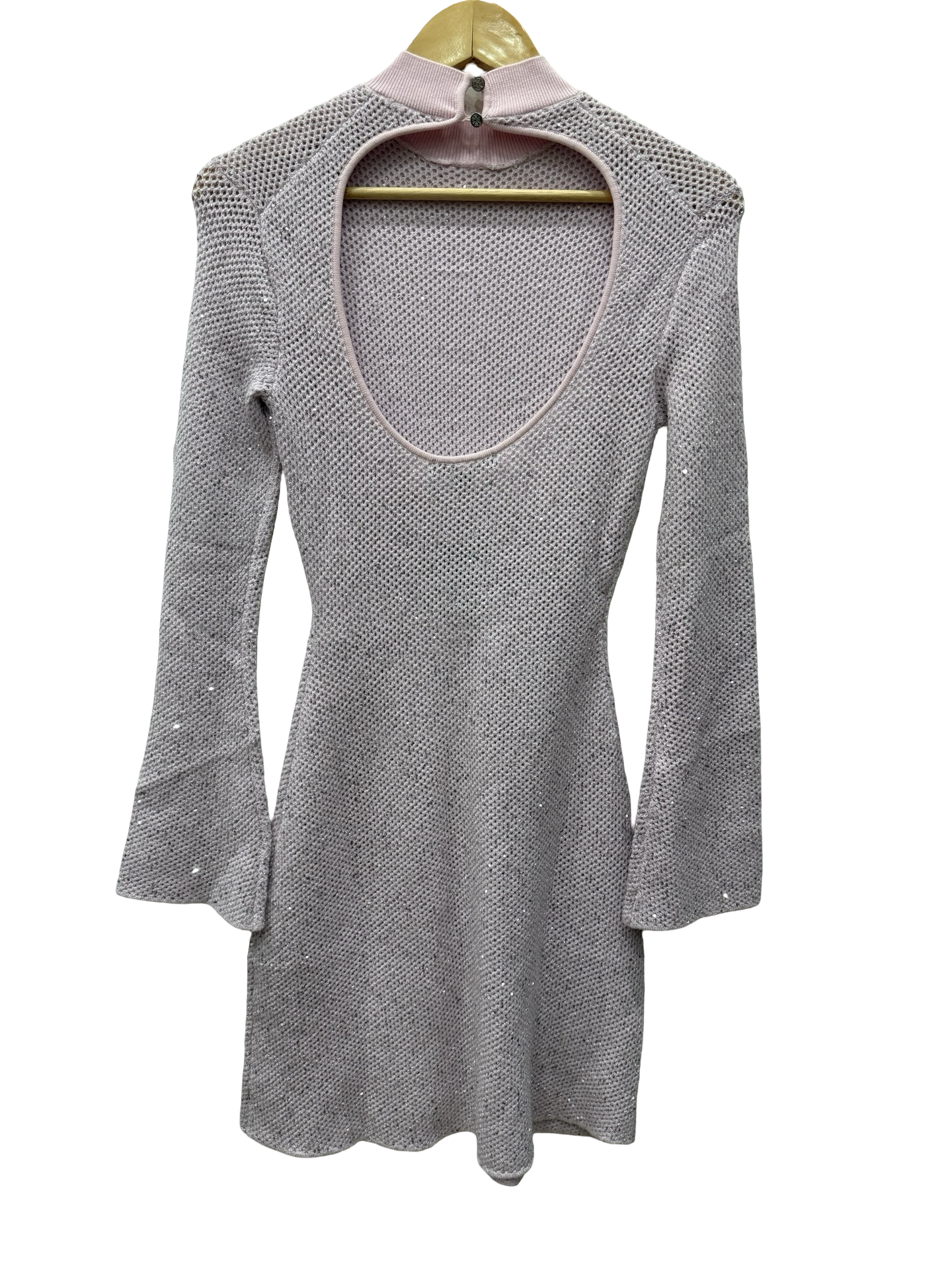 MAJE Purple Knit Dress 36