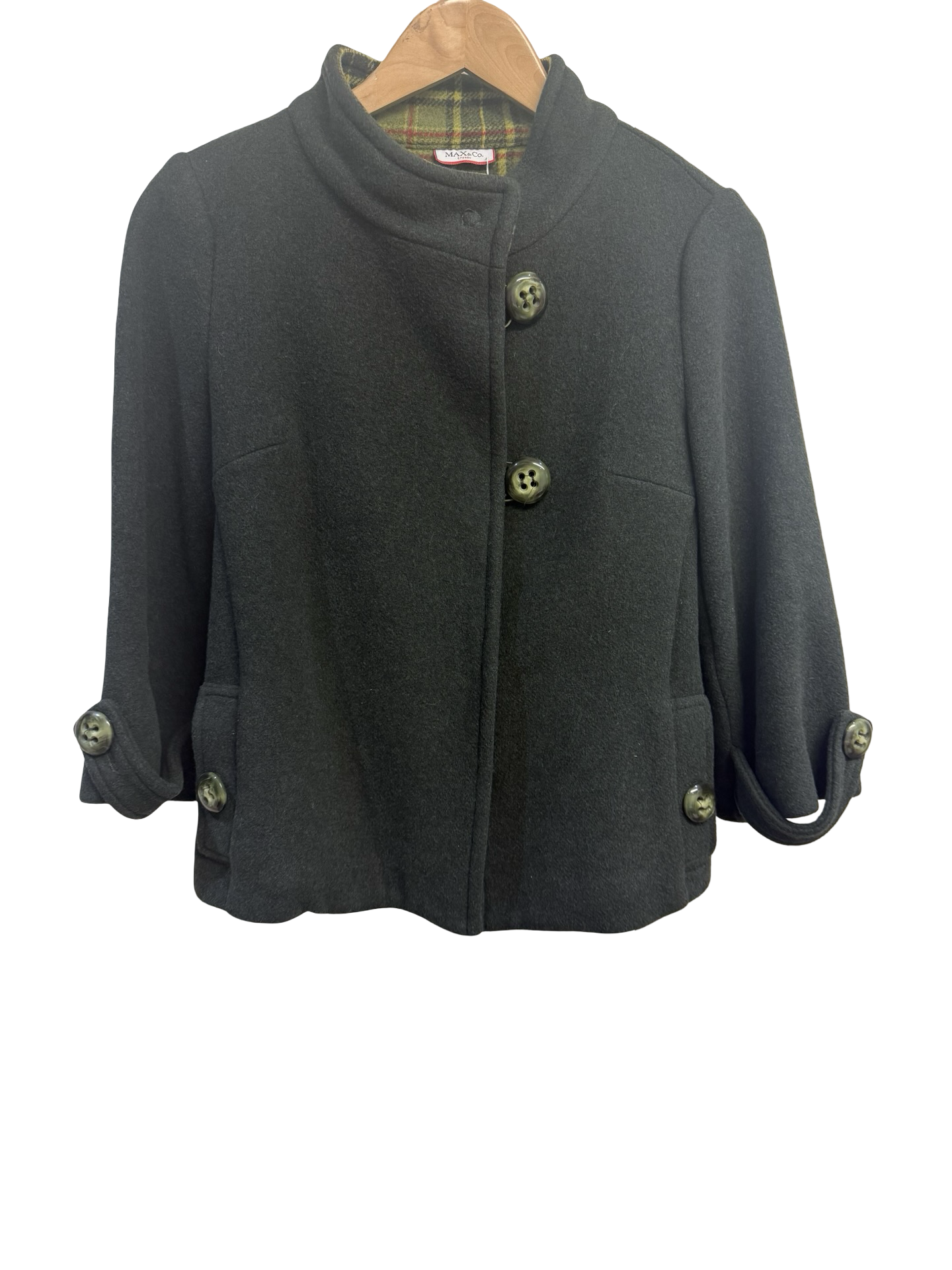 Max & Co Winter Green Swing Jacket 8