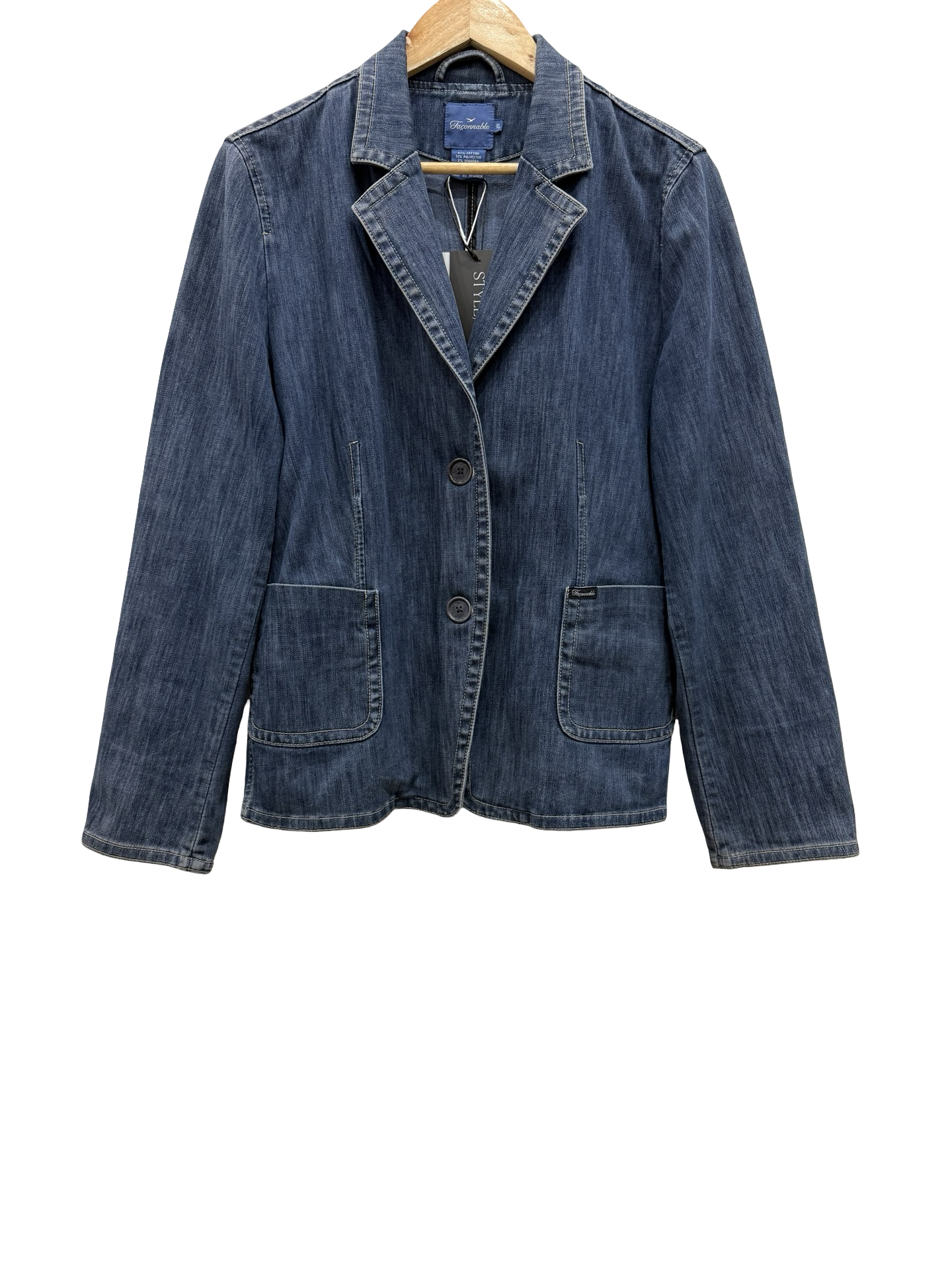 Faconnable Denim Blazer XL
