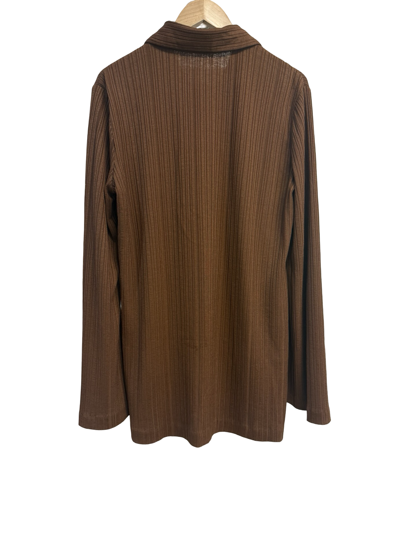 Camilla & Marc Brown Pleated Blouse 12