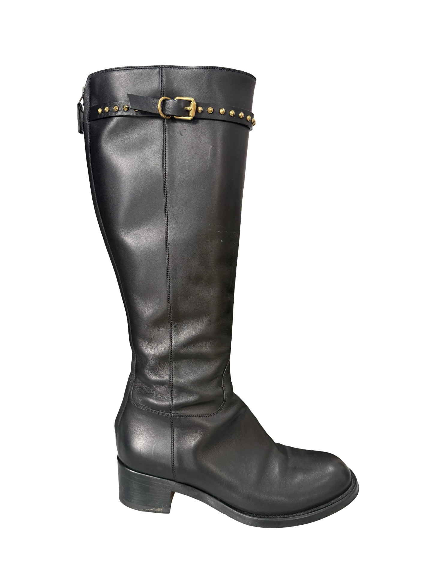 Gucci Black Knee High Boot 38 1/2 WB