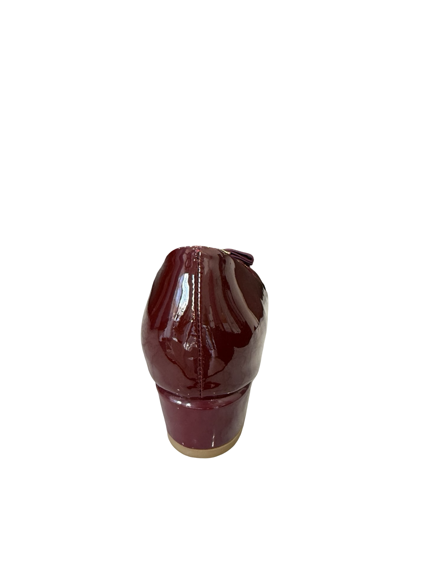 Ferragamo Maroon Patent Pump 40 WDB