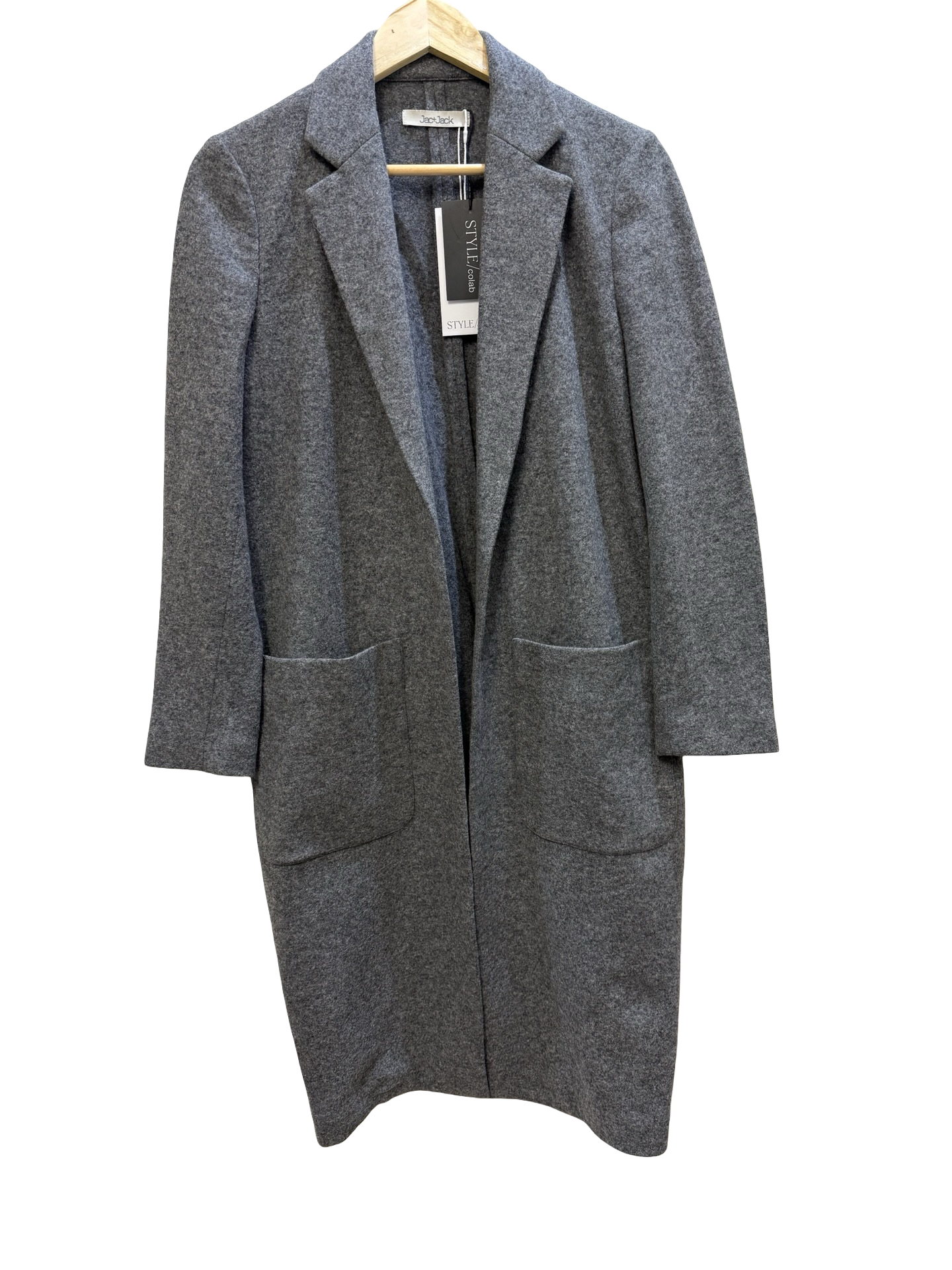 Jac Jack Grey Wool Coat 8