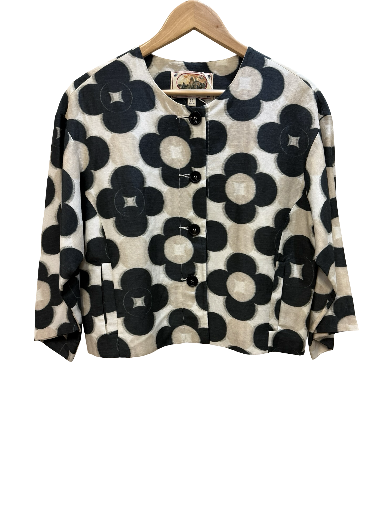 Trelise Cooper Grn/Neutral Jacket 12