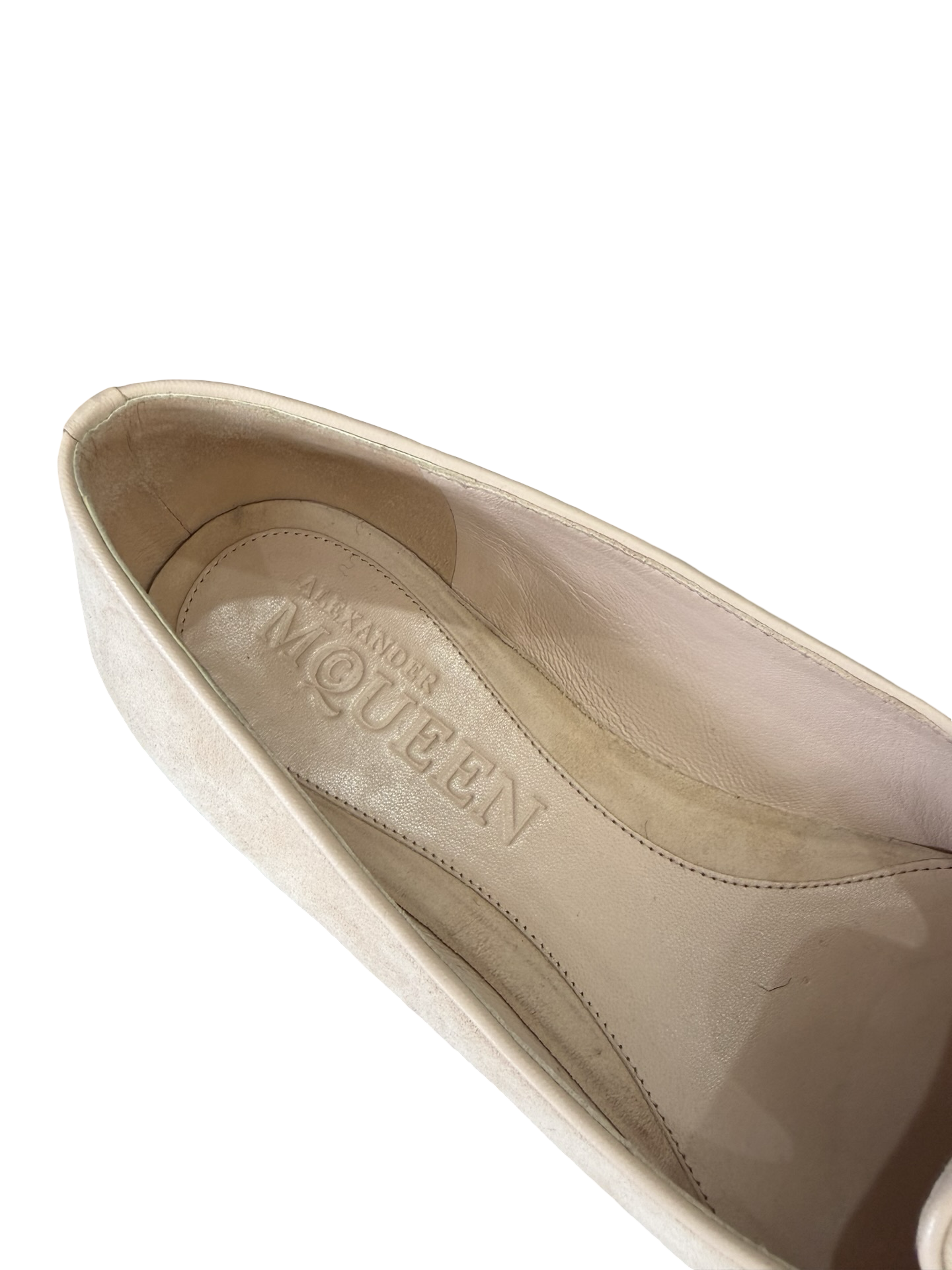 Alexander McQueen Nude Flats 38.5 WB