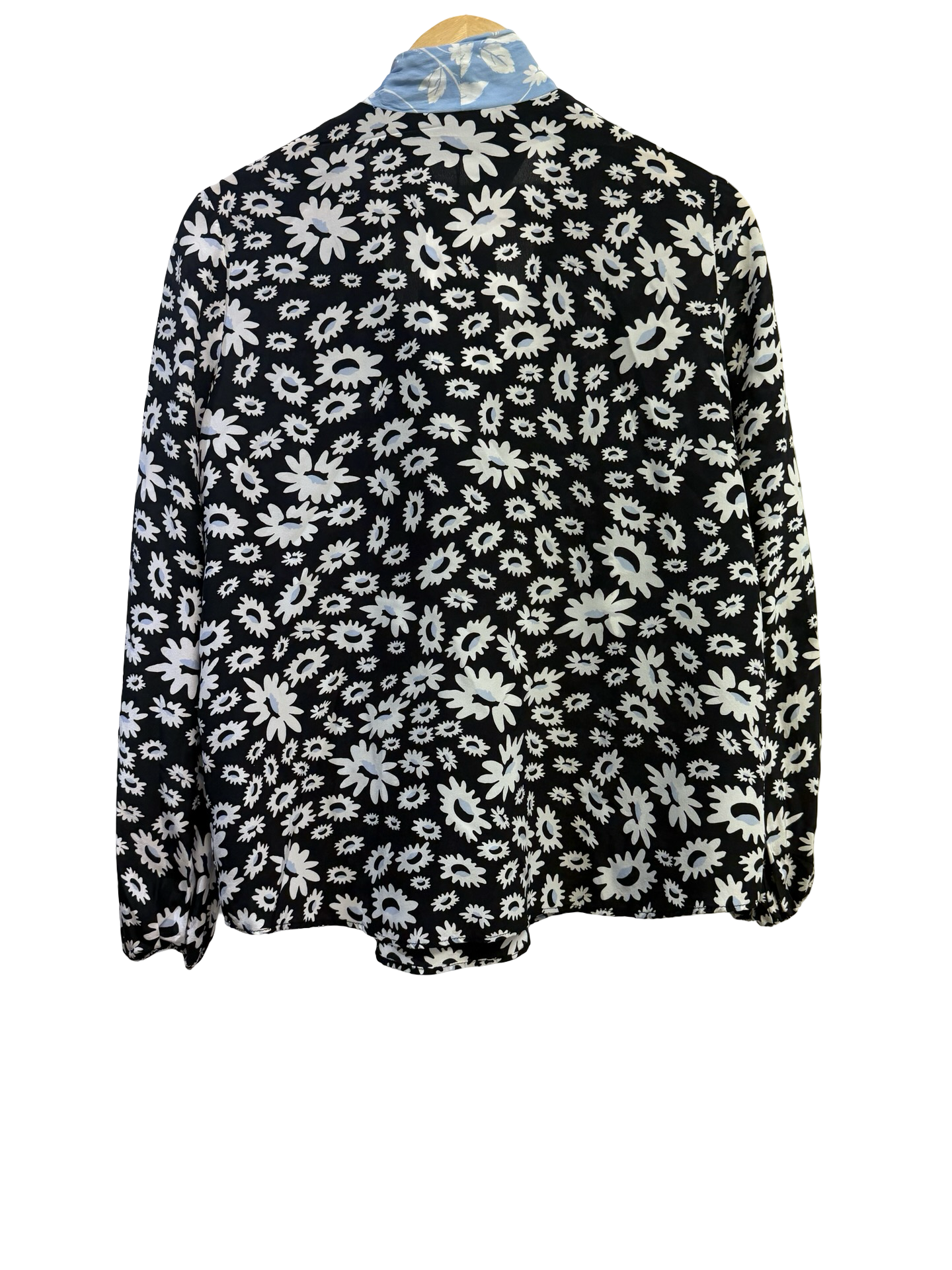 Rixo Black/Blue/White Blouse M