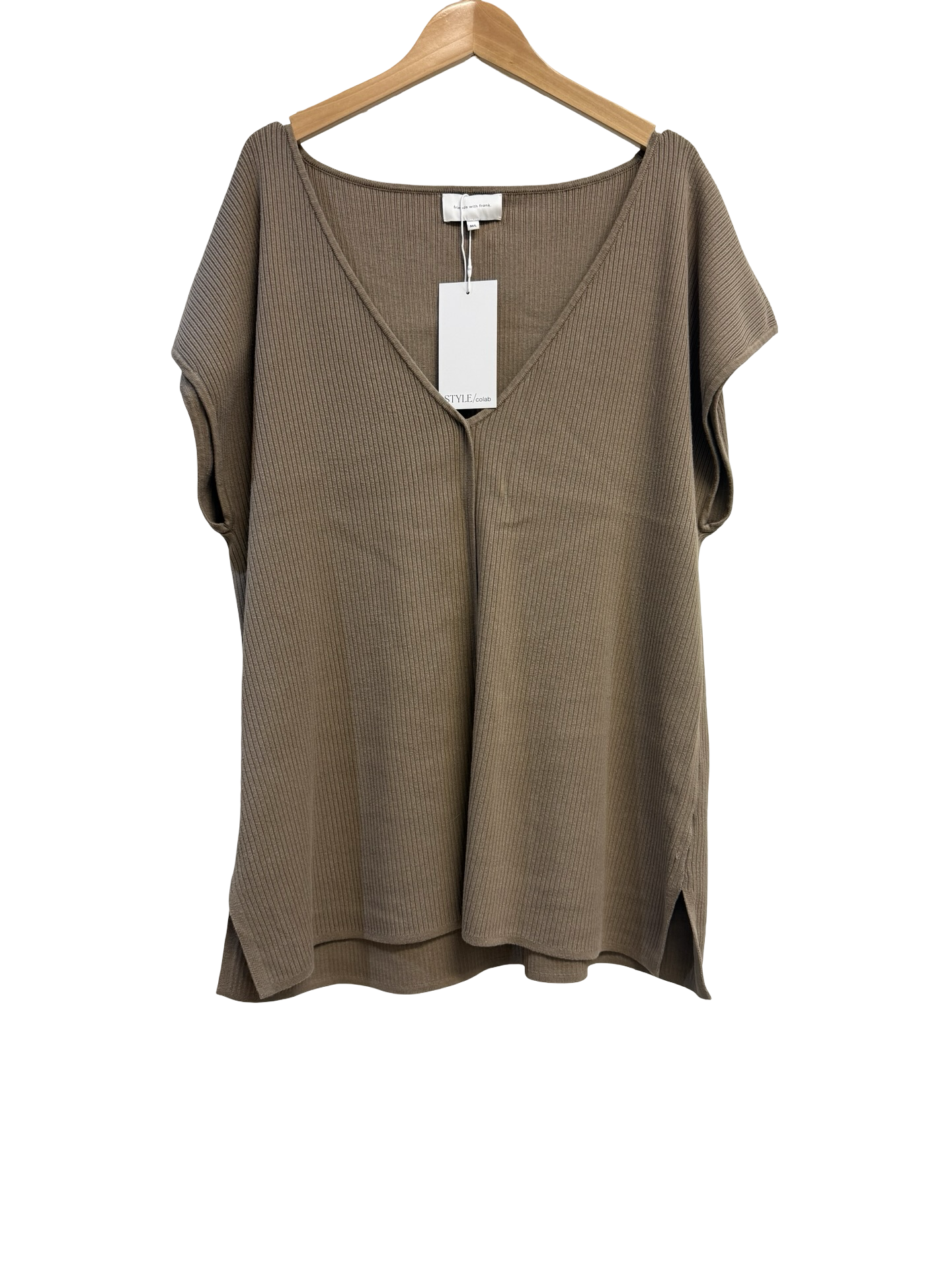 Friends w Frank Brown Knit Top M/L