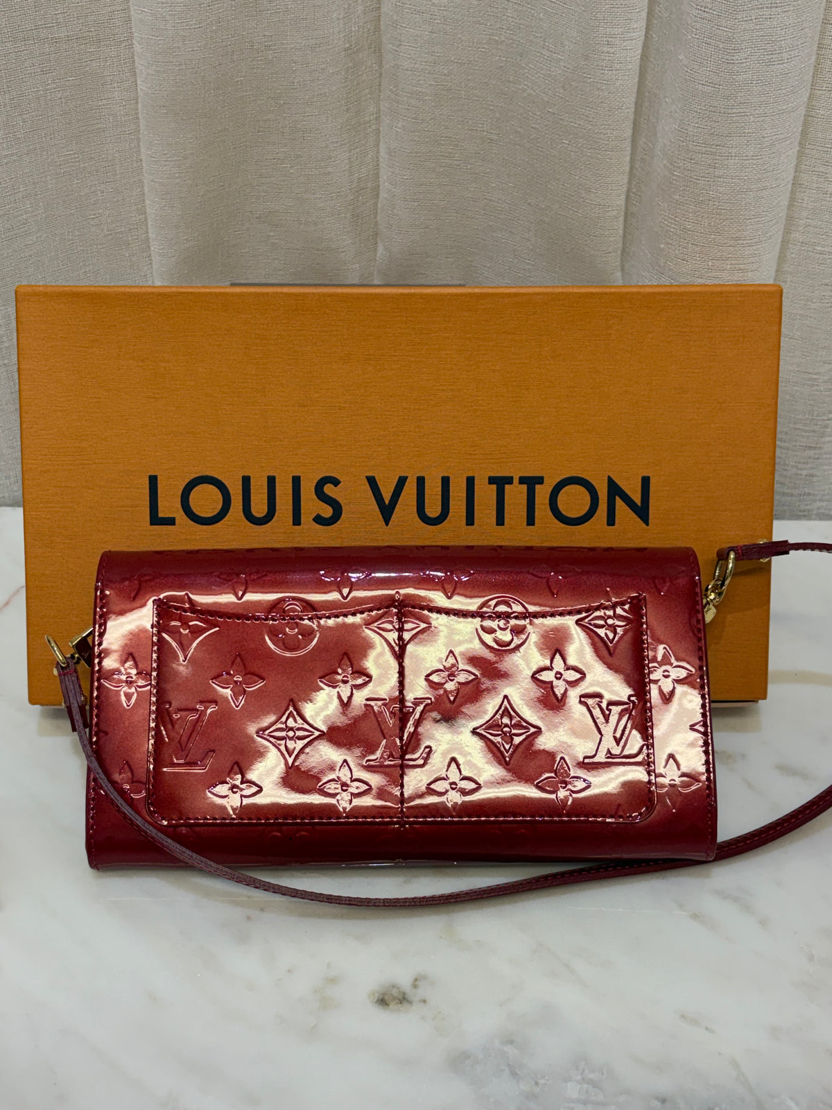 Louis Vuitton Red Vernis Purse WB
