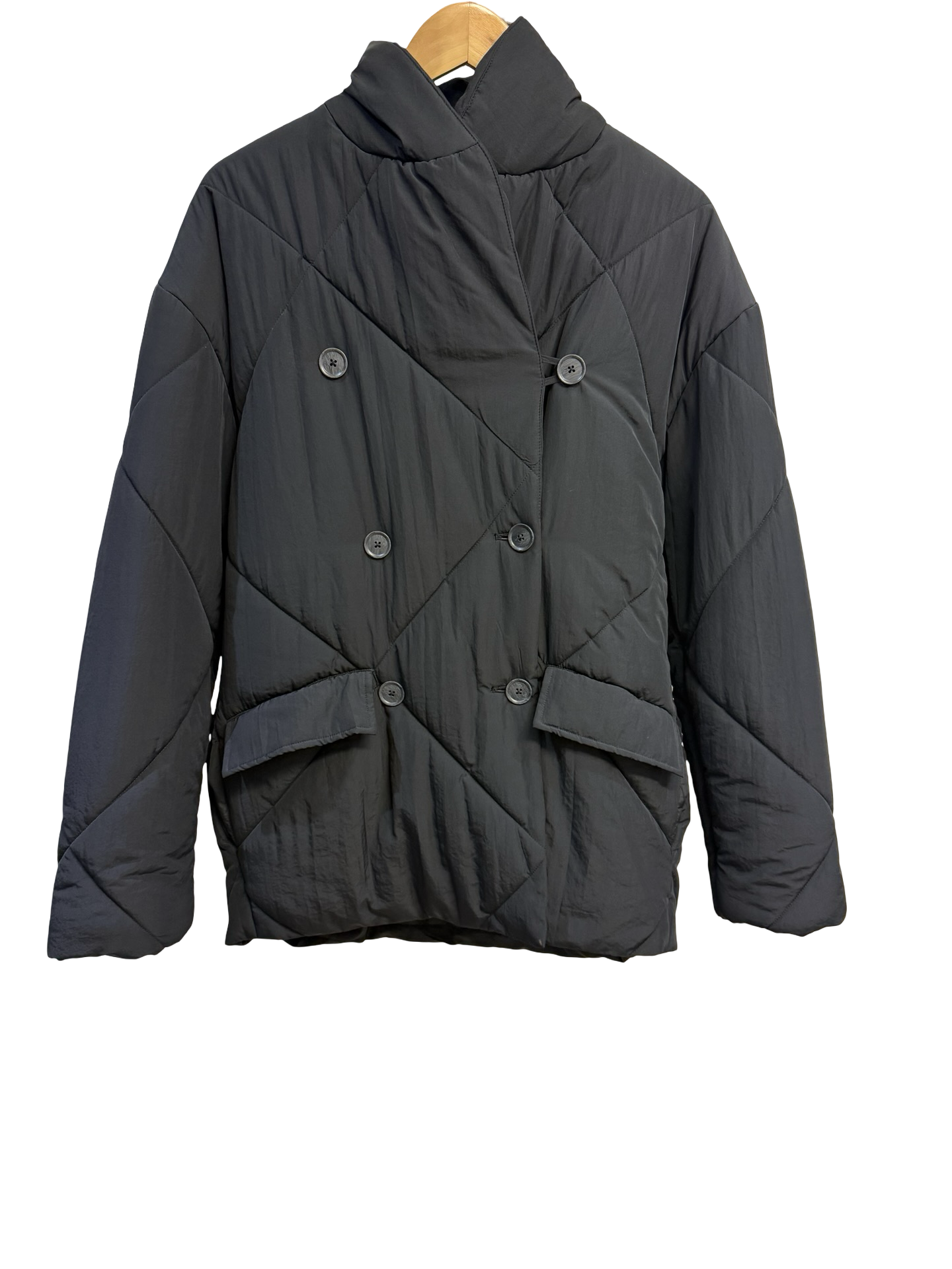 Slide Show Black Puffer Coat S/M