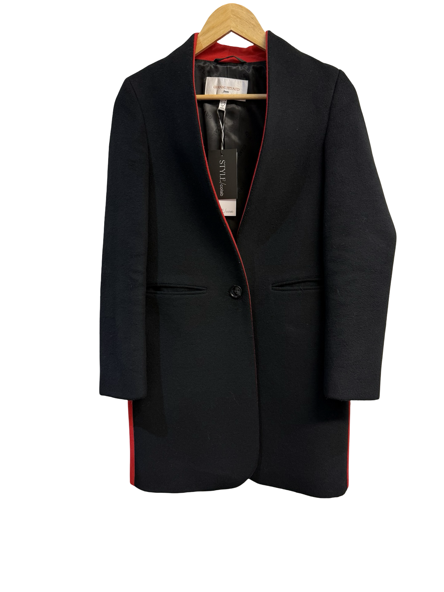 Gianni Feraud Black/Red Coat- 8