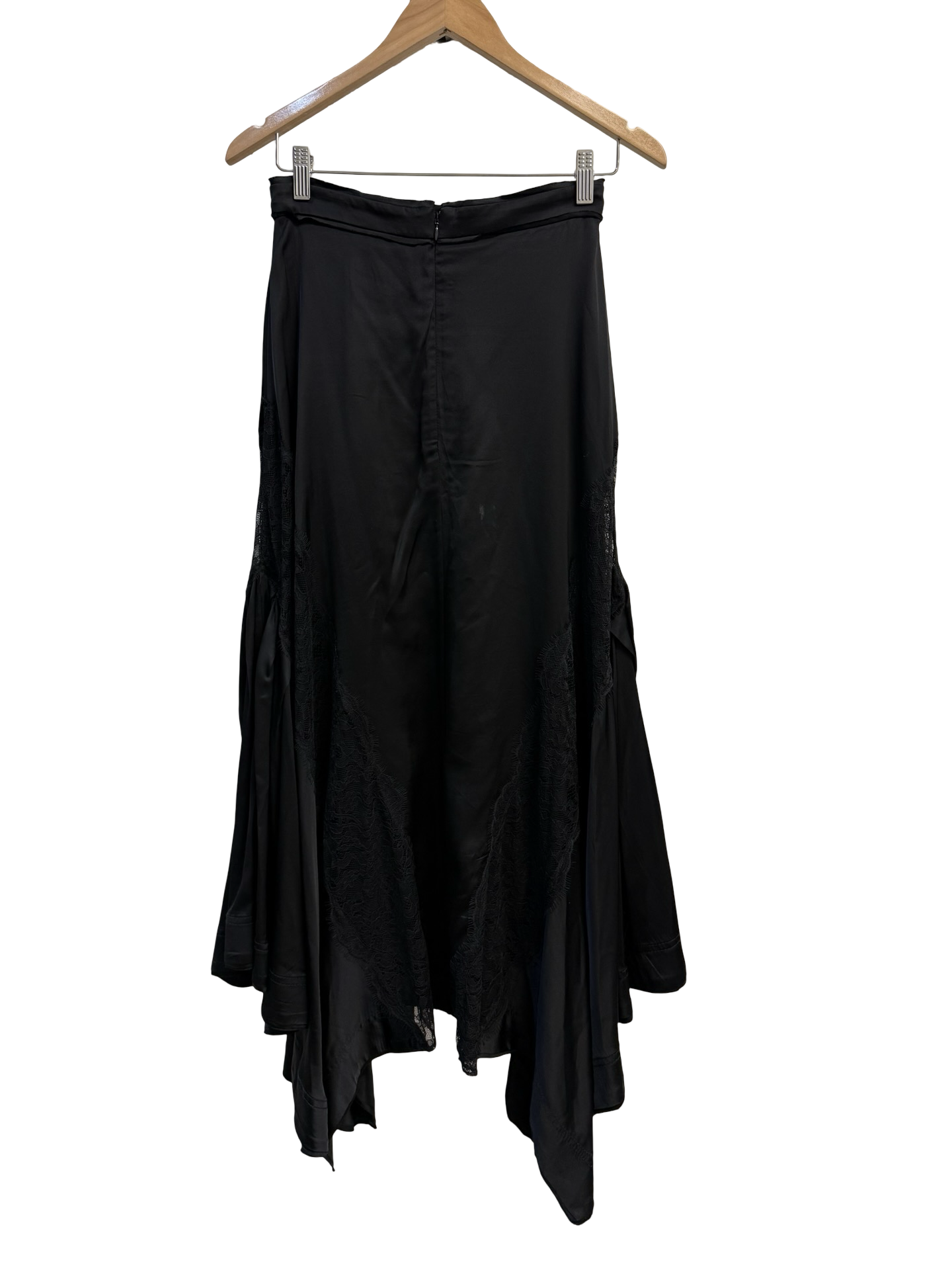 Aje Black Lace Skirt 8